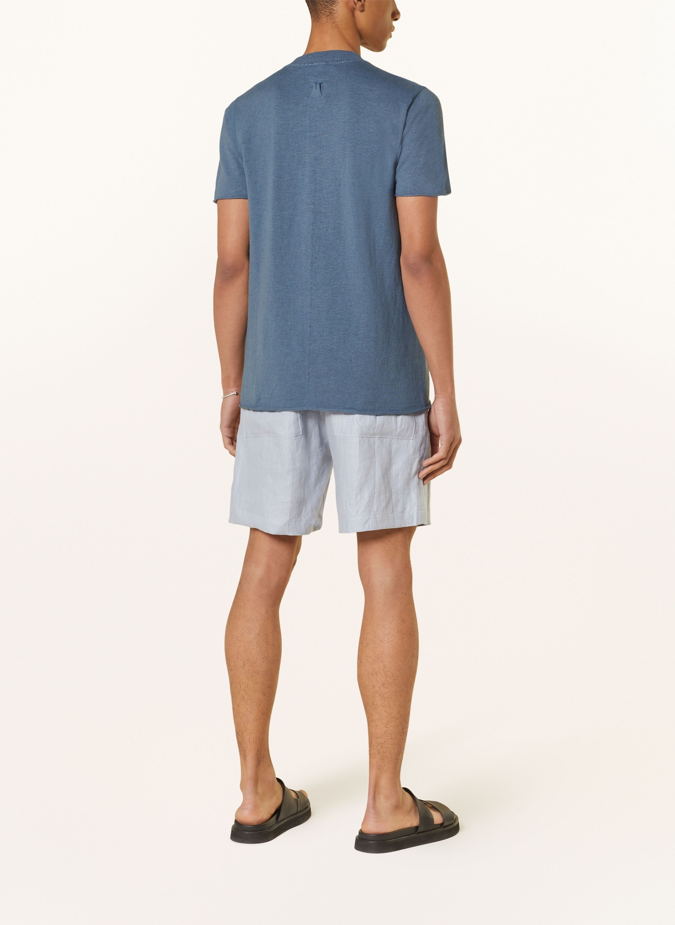 hannes roether Henley shirt, Color: BLUE (Image 3)