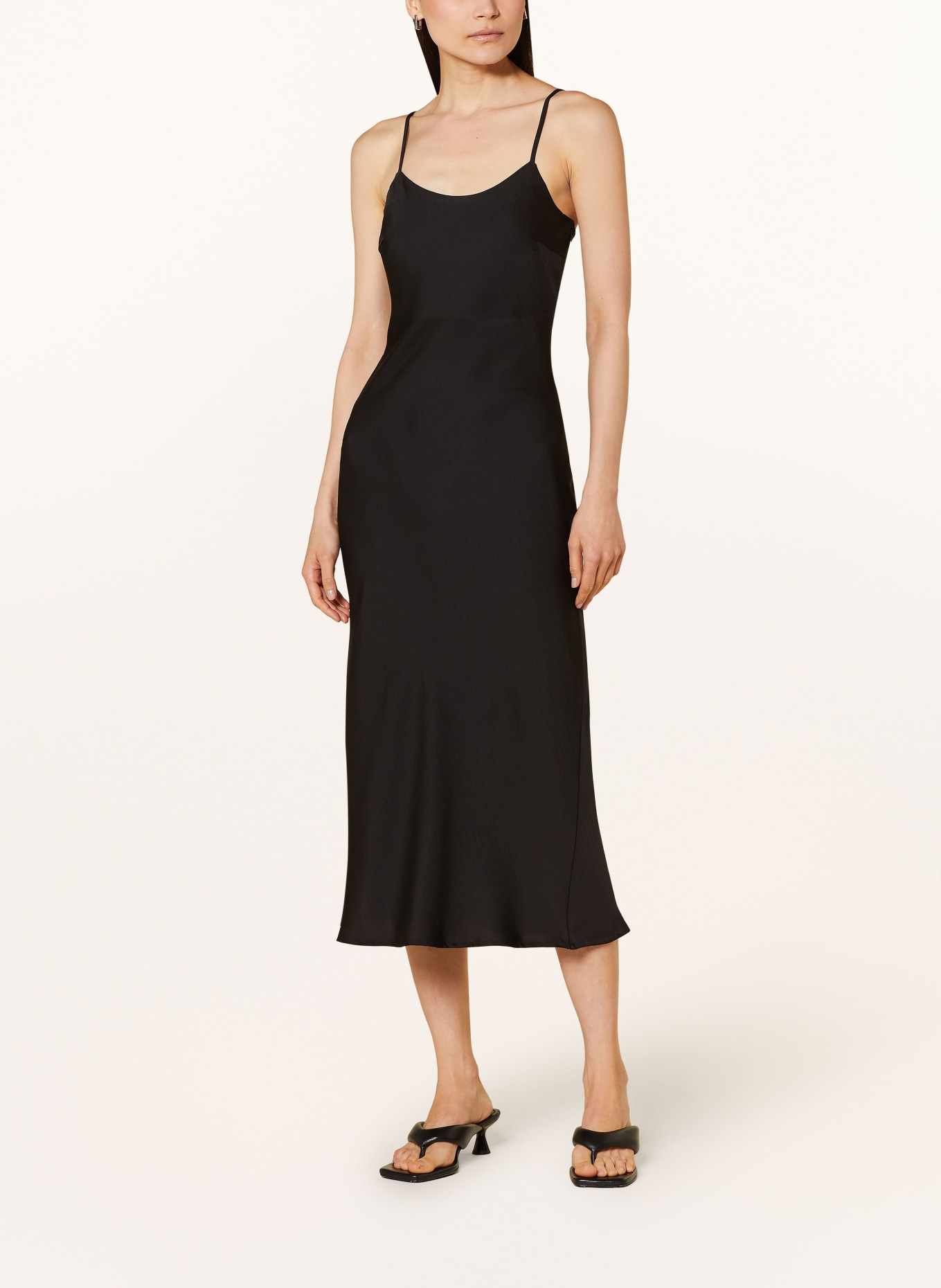 ONLY Satin dress, Color: BLACK (Image 2)