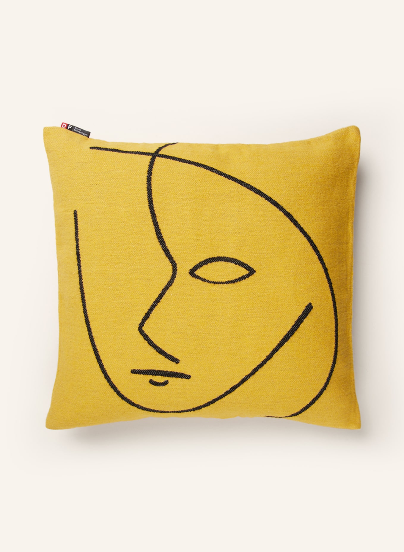 David Fussenegger Decorative cushion cover NOVA, Color: DARK YELLOW (Image 1)