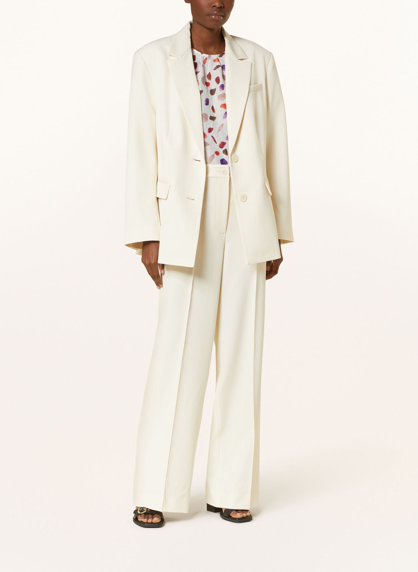ESSENTIEL ANTWERP Long blazer FACT, Color: WHITE (Image 2)