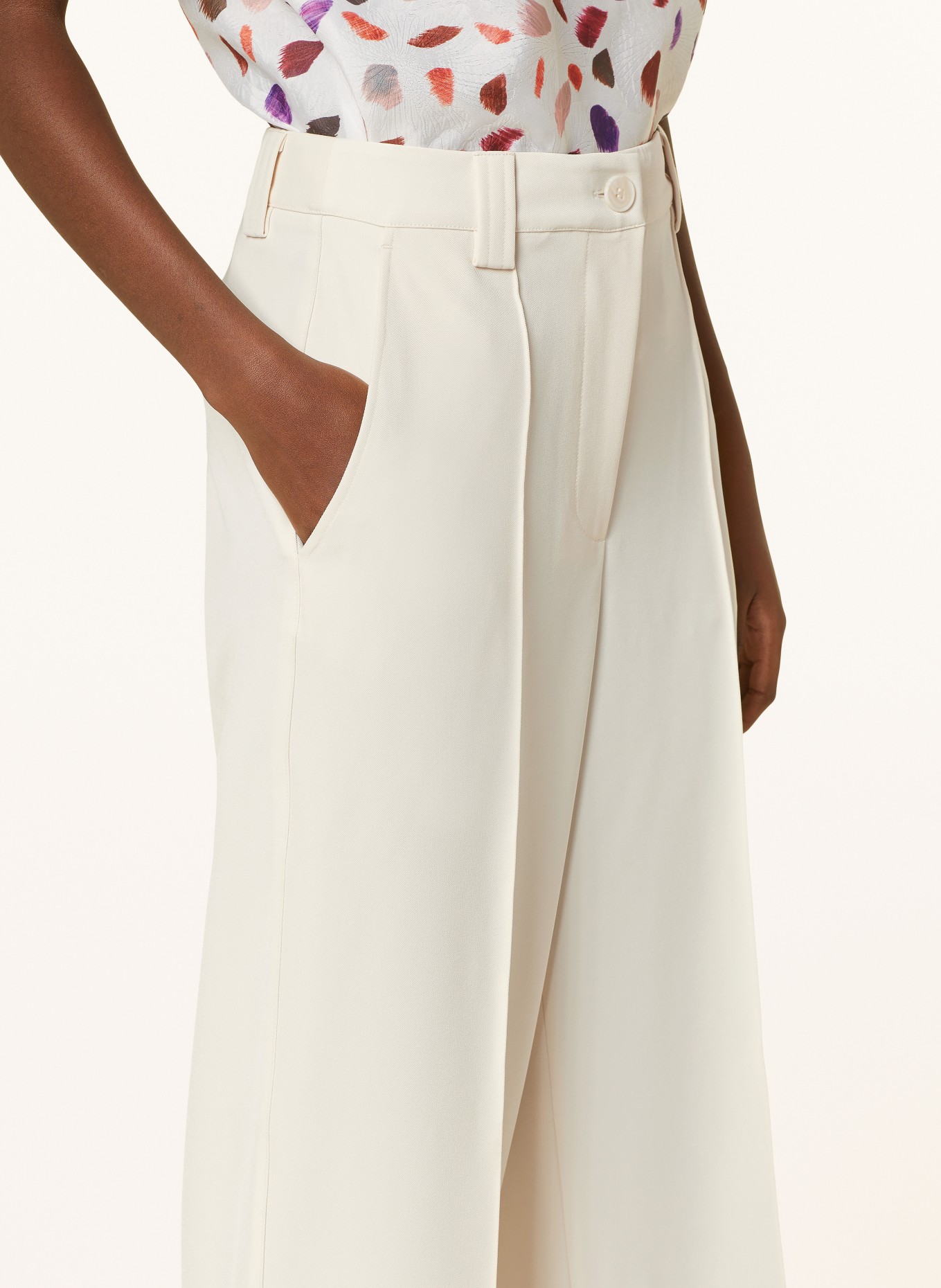 ESSENTIEL ANTWERP Wide leg trousers FUST, Color: WHITE (Image 5)
