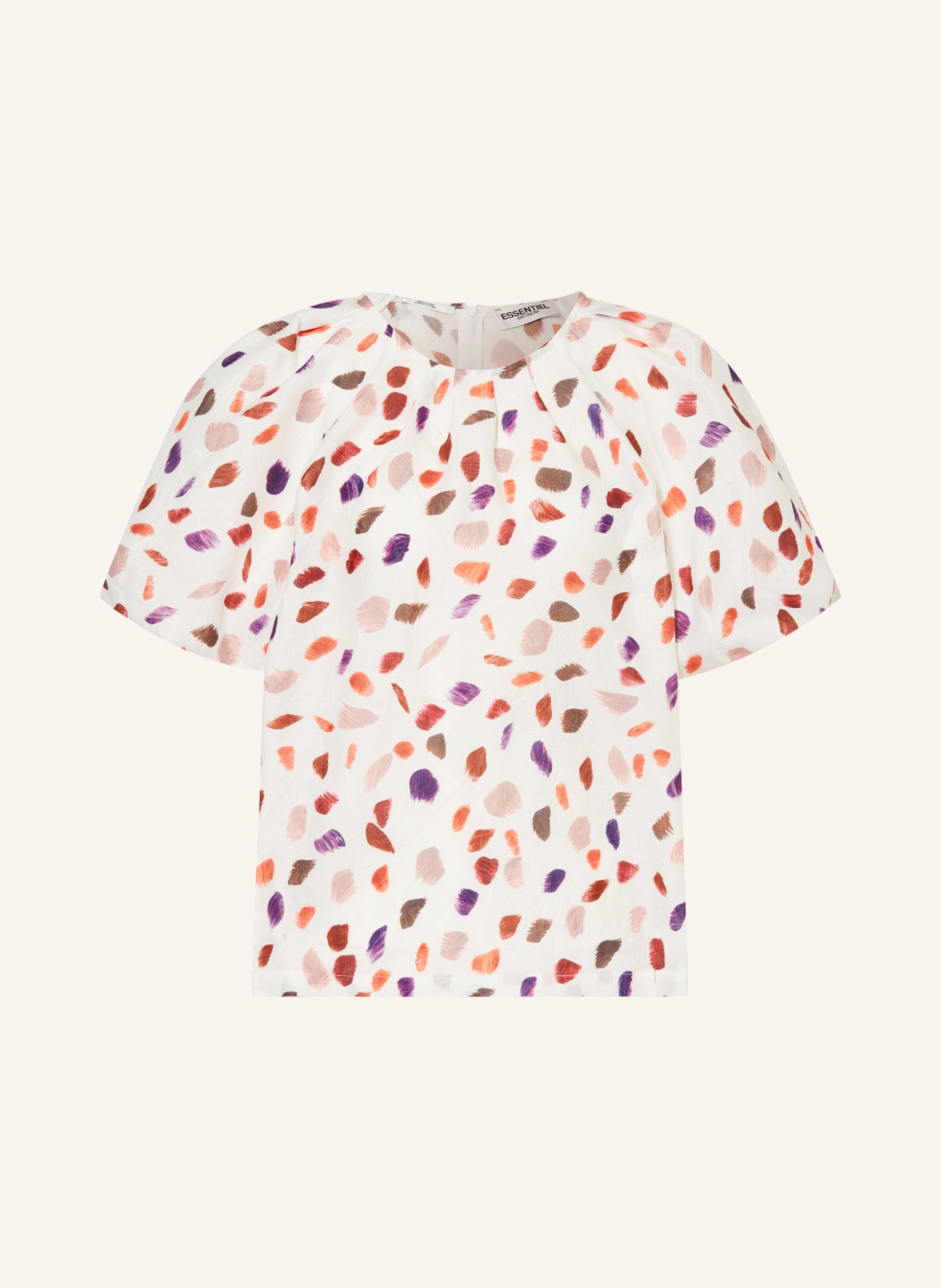 ESSENTIEL ANTWERP Shirt blouse FOOI, Color: WHITE/ PURPLE/ RED (Image 1)