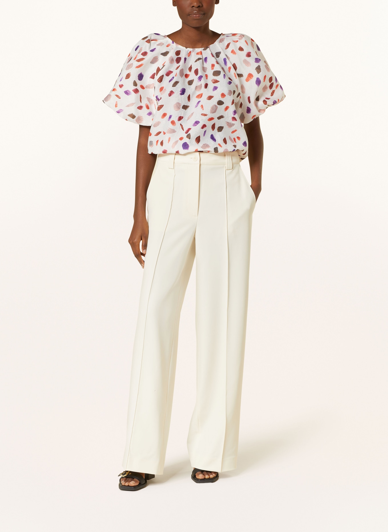 ESSENTIEL ANTWERP Shirt blouse FOOI, Color: WHITE/ PURPLE/ RED (Image 2)