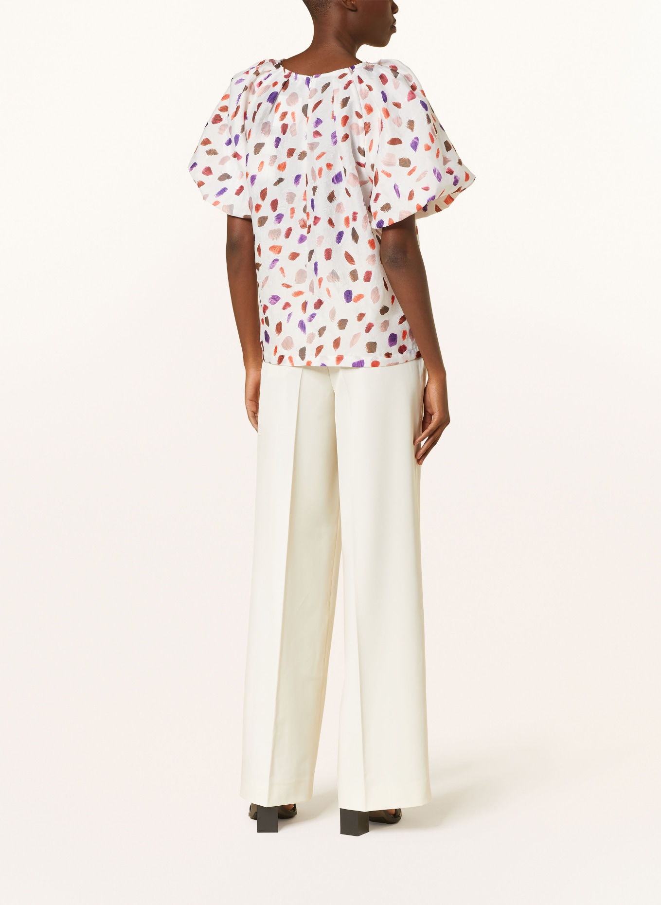 ESSENTIEL ANTWERP Shirt blouse FOOI, Color: WHITE/ PURPLE/ RED (Image 3)