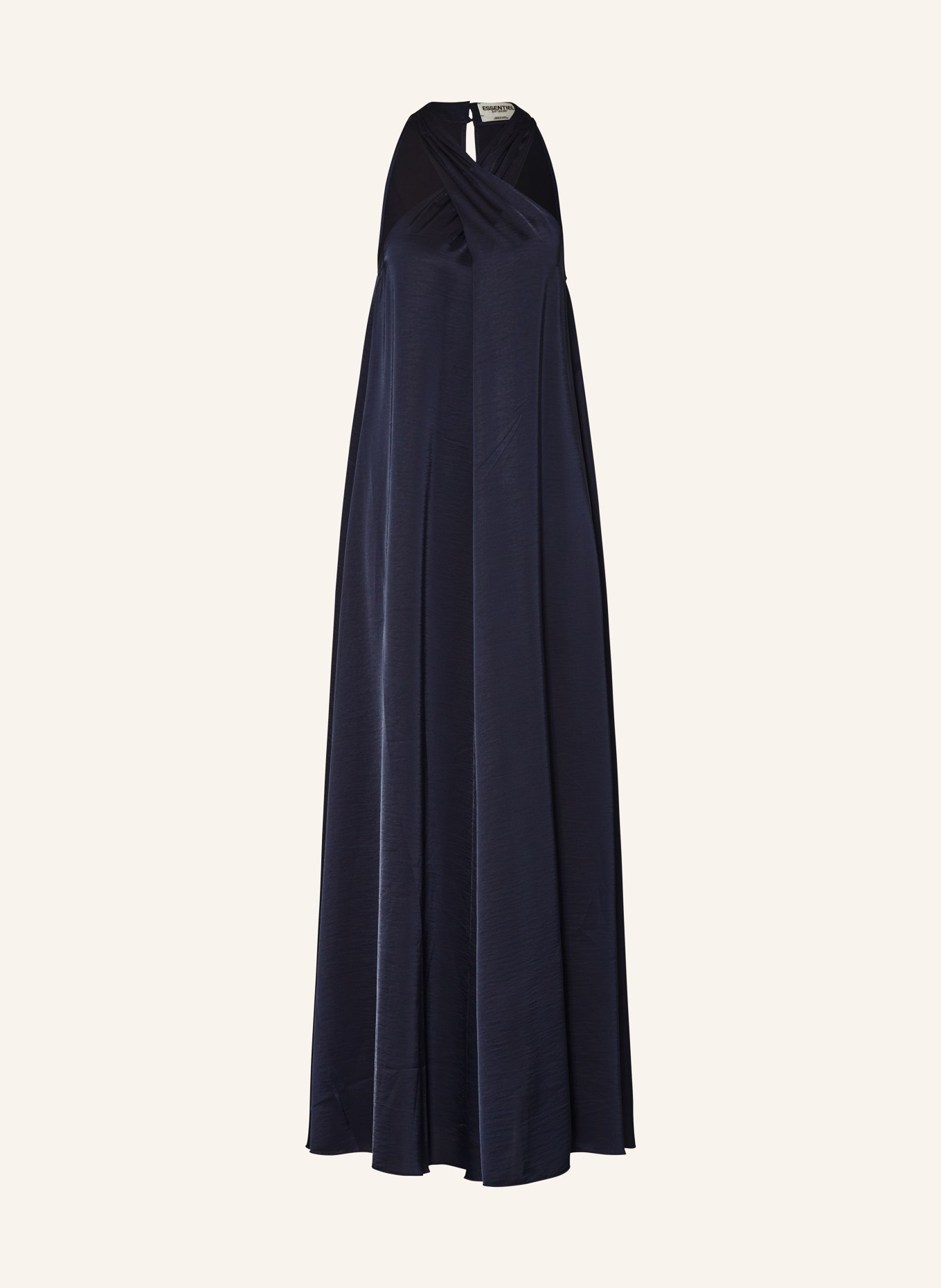 ESSENTIEL ANTWERP Satin dress FINCH, Color: DARK BLUE (Image 1)