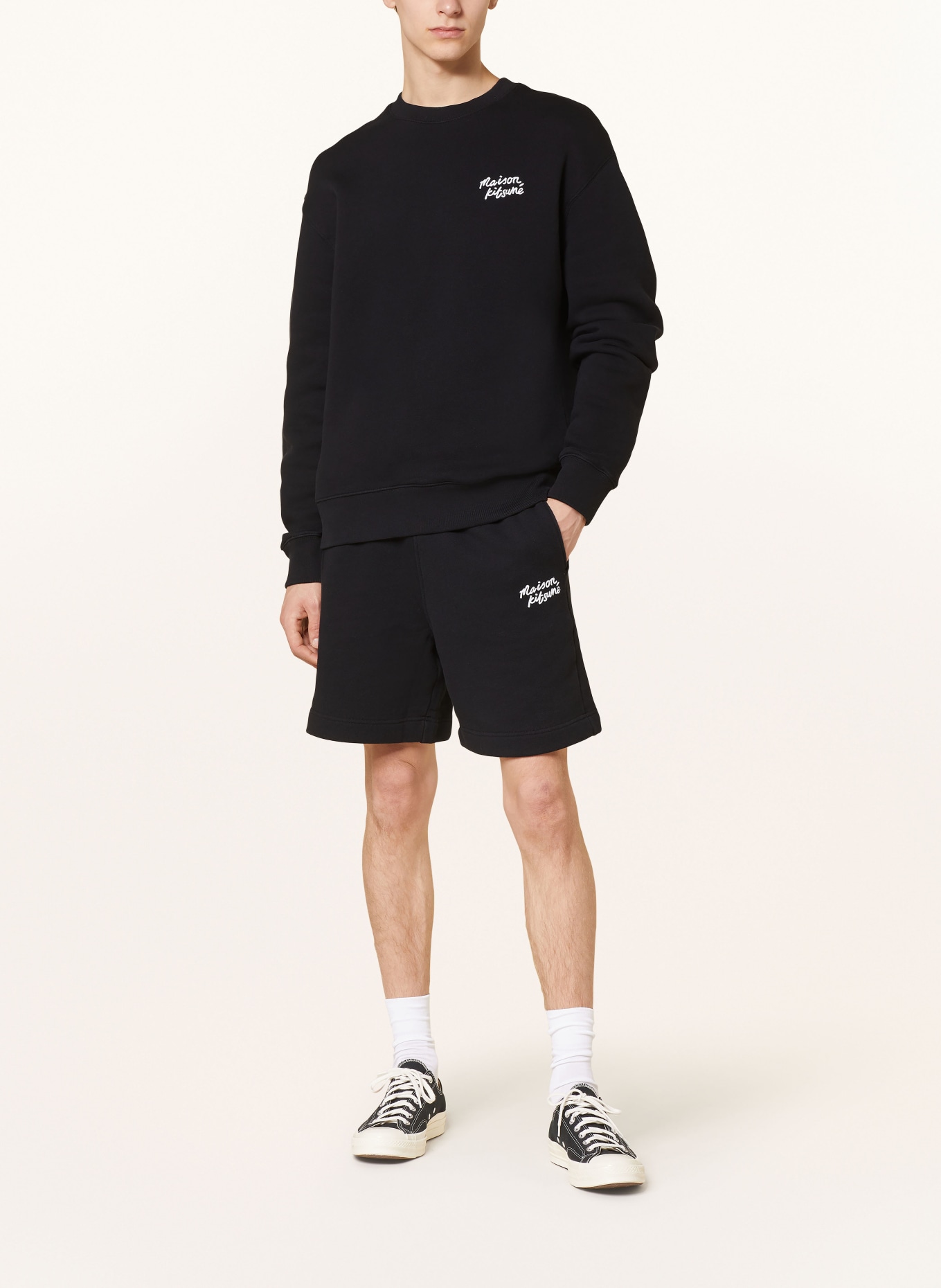 MAISON KITSUNÉ Sweat shorts regular fit, Color: BLACK (Image 2)