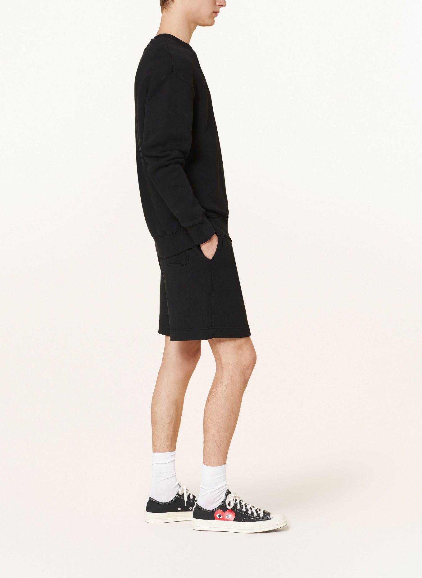 MAISON KITSUNÉ Sweat shorts regular fit, Color: BLACK (Image 4)