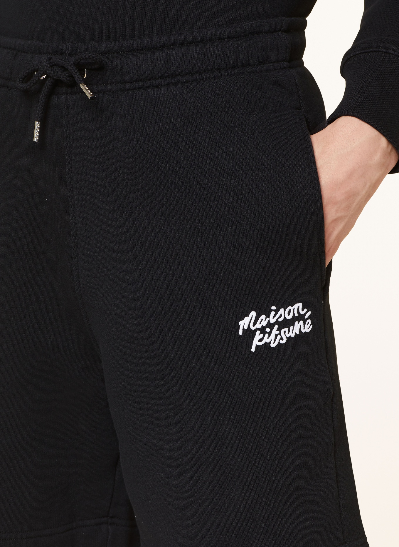 MAISON KITSUNÉ Sweat shorts regular fit, Color: BLACK (Image 5)