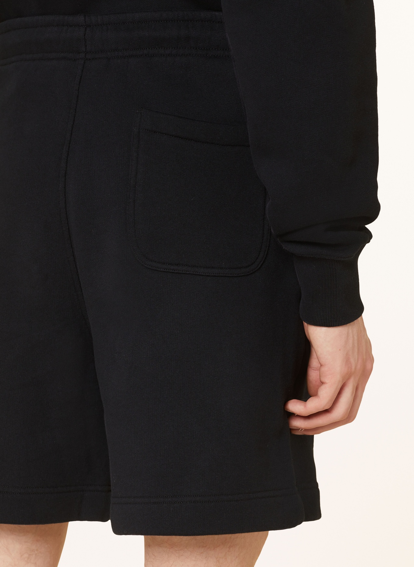 MAISON KITSUNÉ Sweat shorts regular fit, Color: BLACK (Image 6)