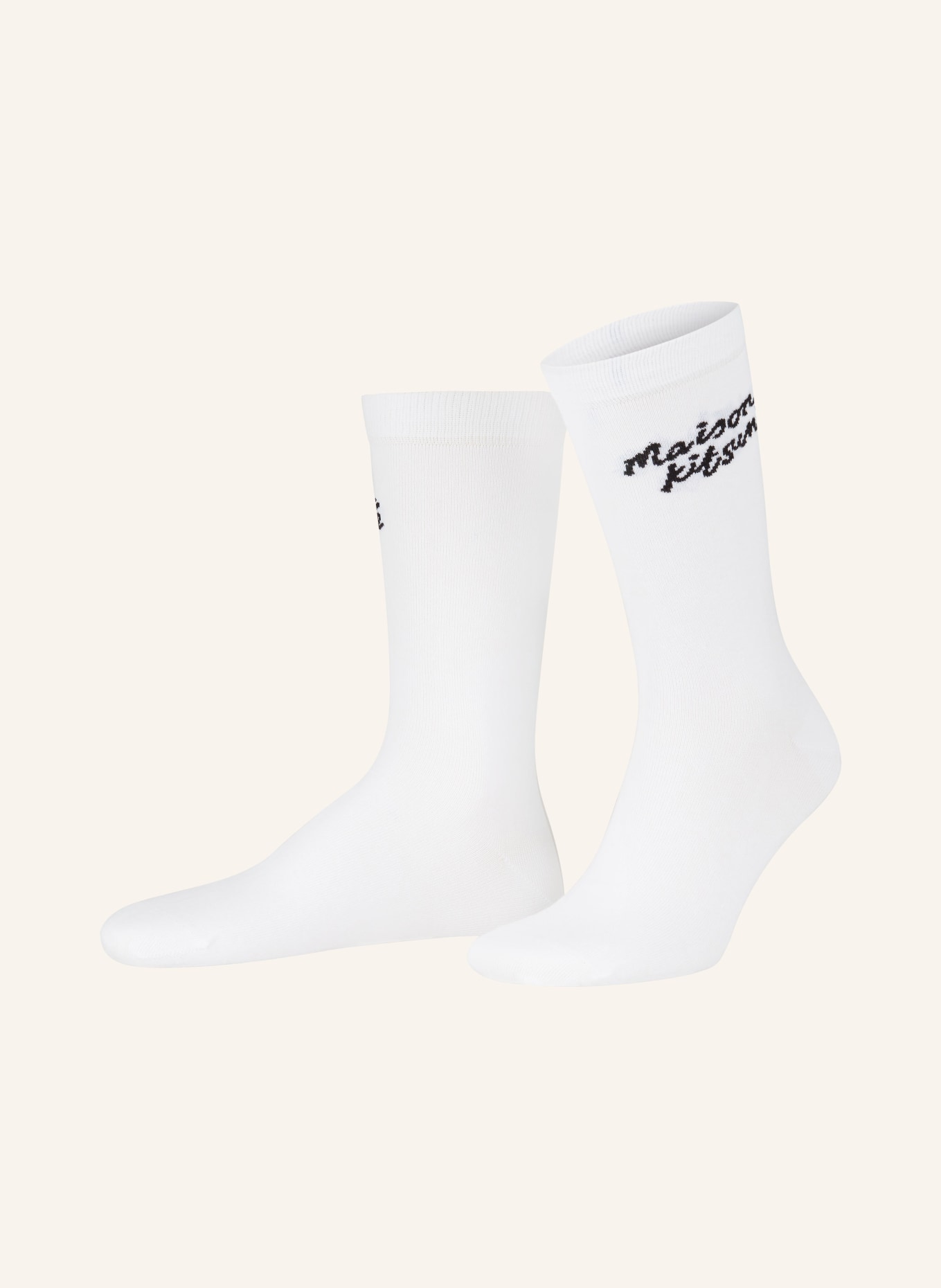 MAISON KITSUNÉ Socks, Color: P100 White (Image 1)