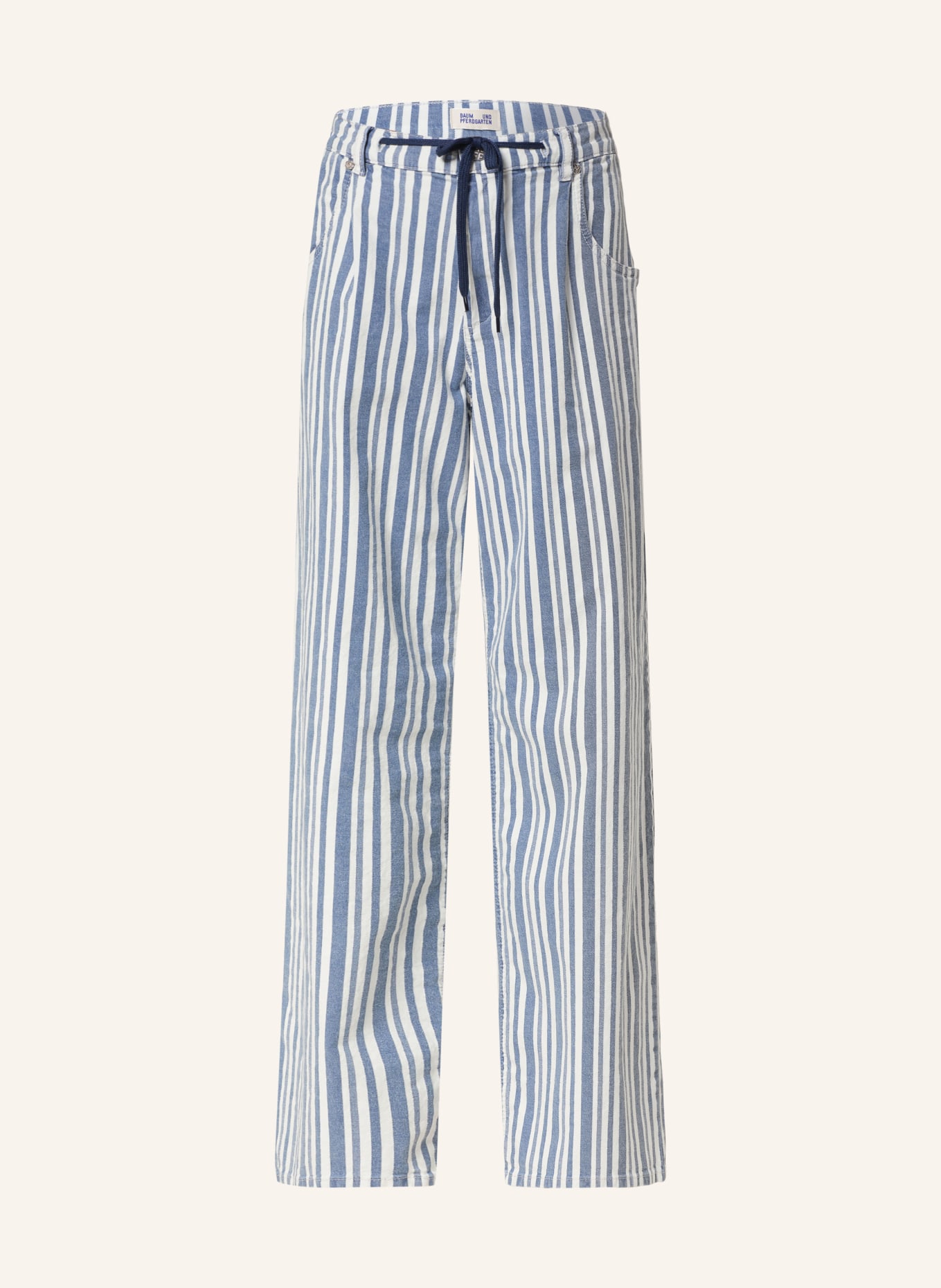 BAUM UND PFERDGARTEN Straight Jeans NANNY, Farbe: BLAU/ WEISS (Bild 1)