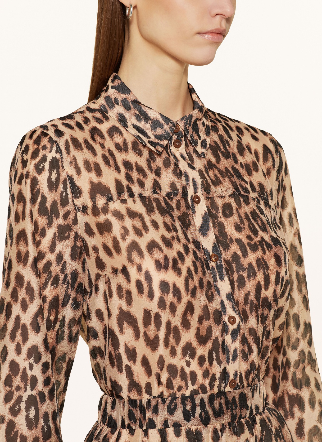 BAUM UND PFERDGARTEN Shirt blouse MADISON, Color: BLACK/ BROWN/ LIGHT BROWN (Image 4)