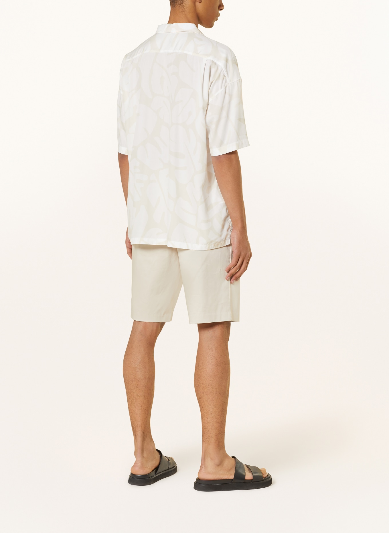 BOSS Resort shirt DREW relaxed fit, Color: WHITE/ BEIGE (Image 3)