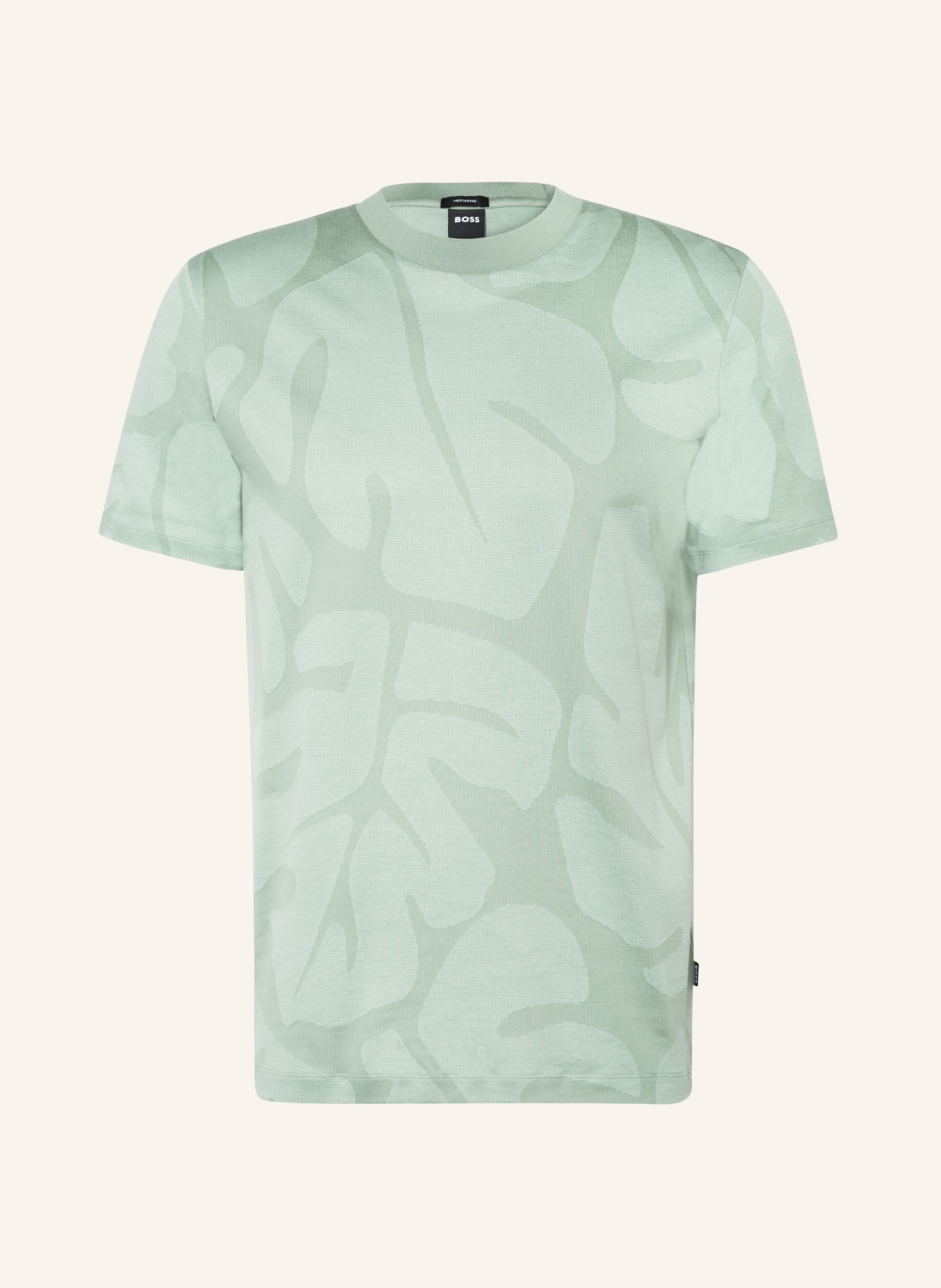 BOSS T-shirt THOMPSON, Color: LIGHT GREEN (Image 1)