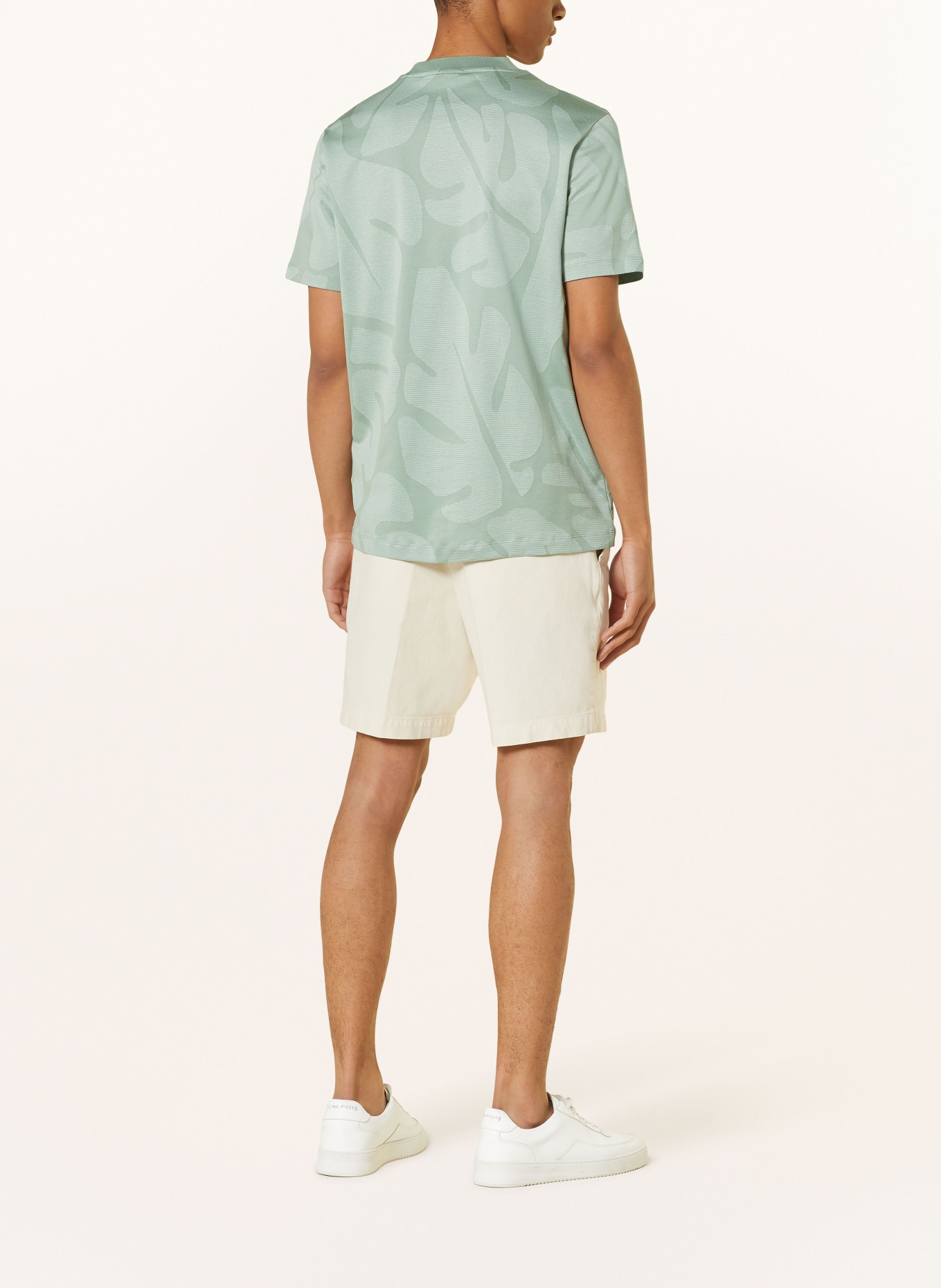 BOSS T-shirt THOMPSON, Color: LIGHT GREEN (Image 3)