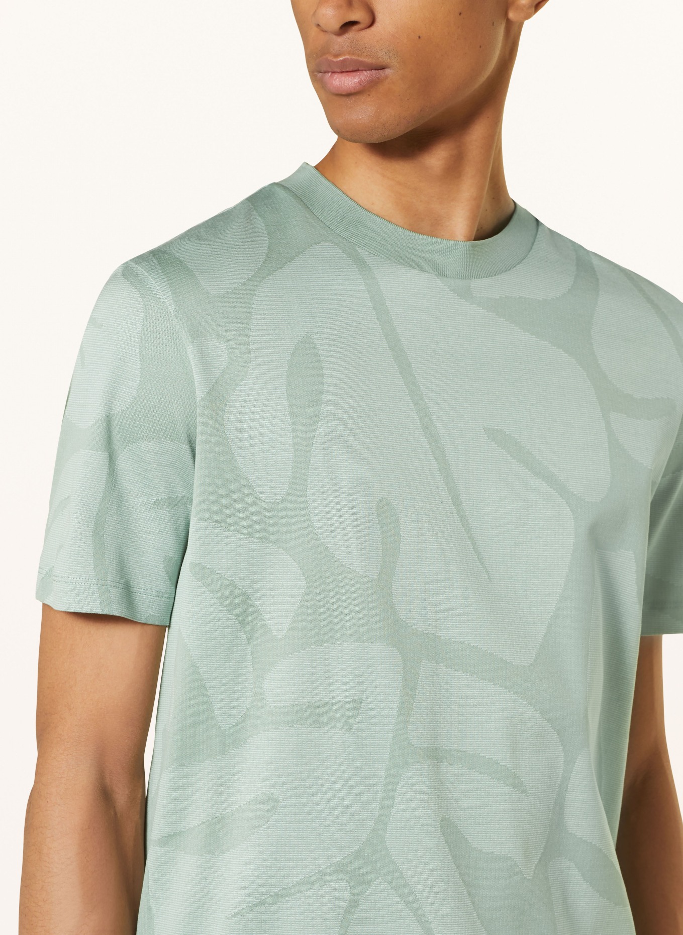 BOSS T-shirt THOMPSON, Kolor: JASNOZIELONY (Obrazek 4)
