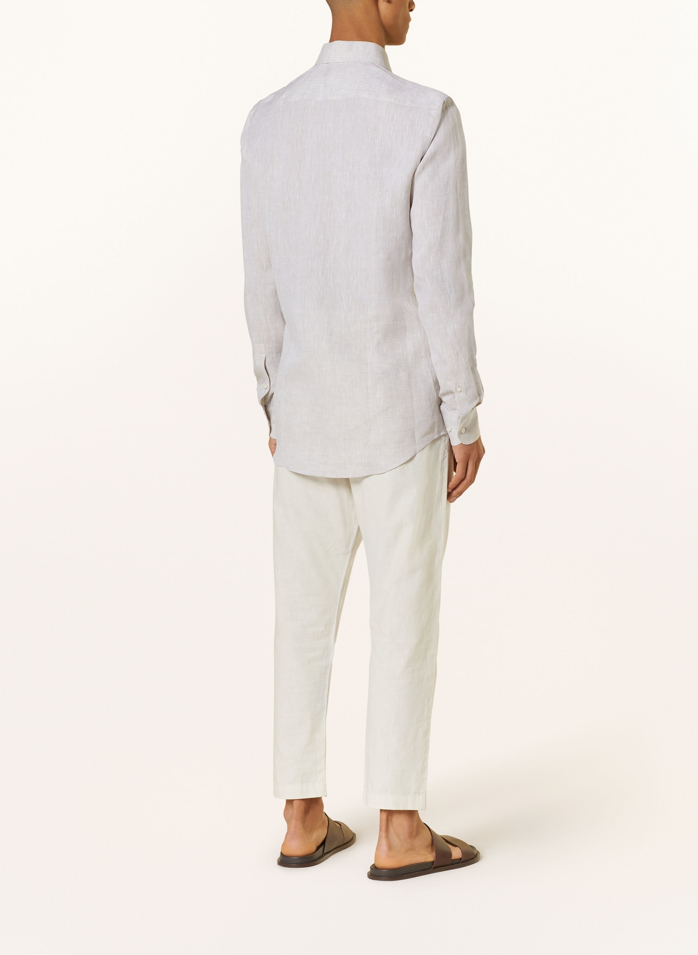 BOSS Leinenhemd HANK Slim Fit, Farbe: BEIGE (Bild 3)