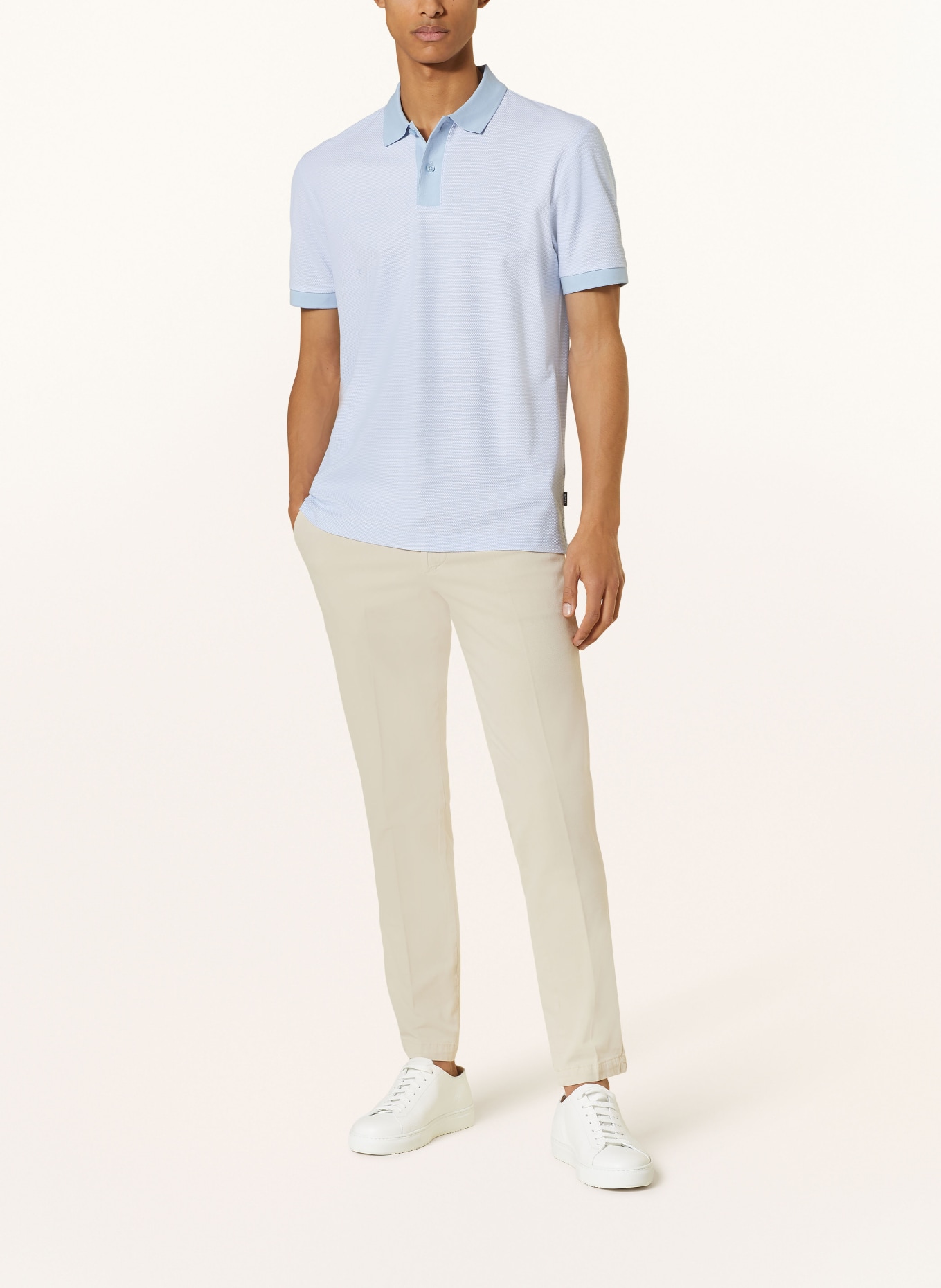 BOSS Piqué-Poloshirt PHILLIPSON Slim Fit, Farbe: HELLBLAU (Bild 2)