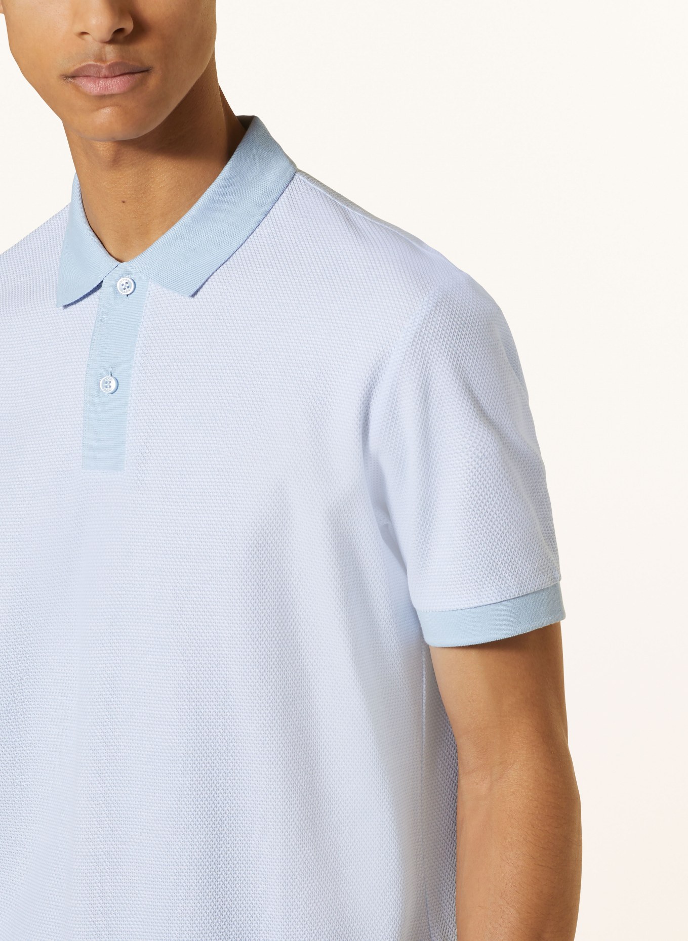BOSS Piqué-Poloshirt PHILLIPSON Slim Fit, Farbe: HELLBLAU (Bild 4)