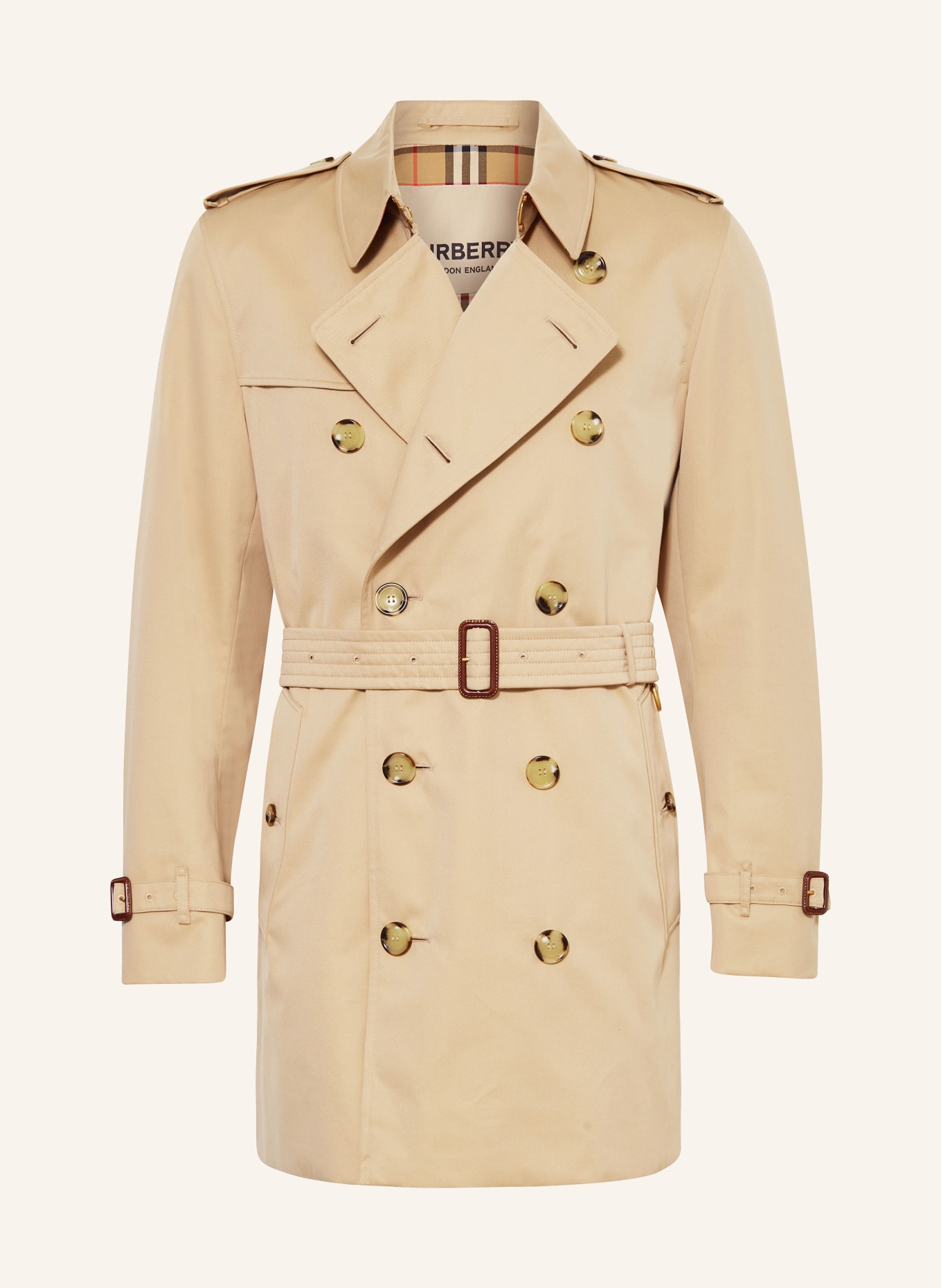 BURBERRY Trench coat KENSINGTON, Color: CAMEL (Image 1)