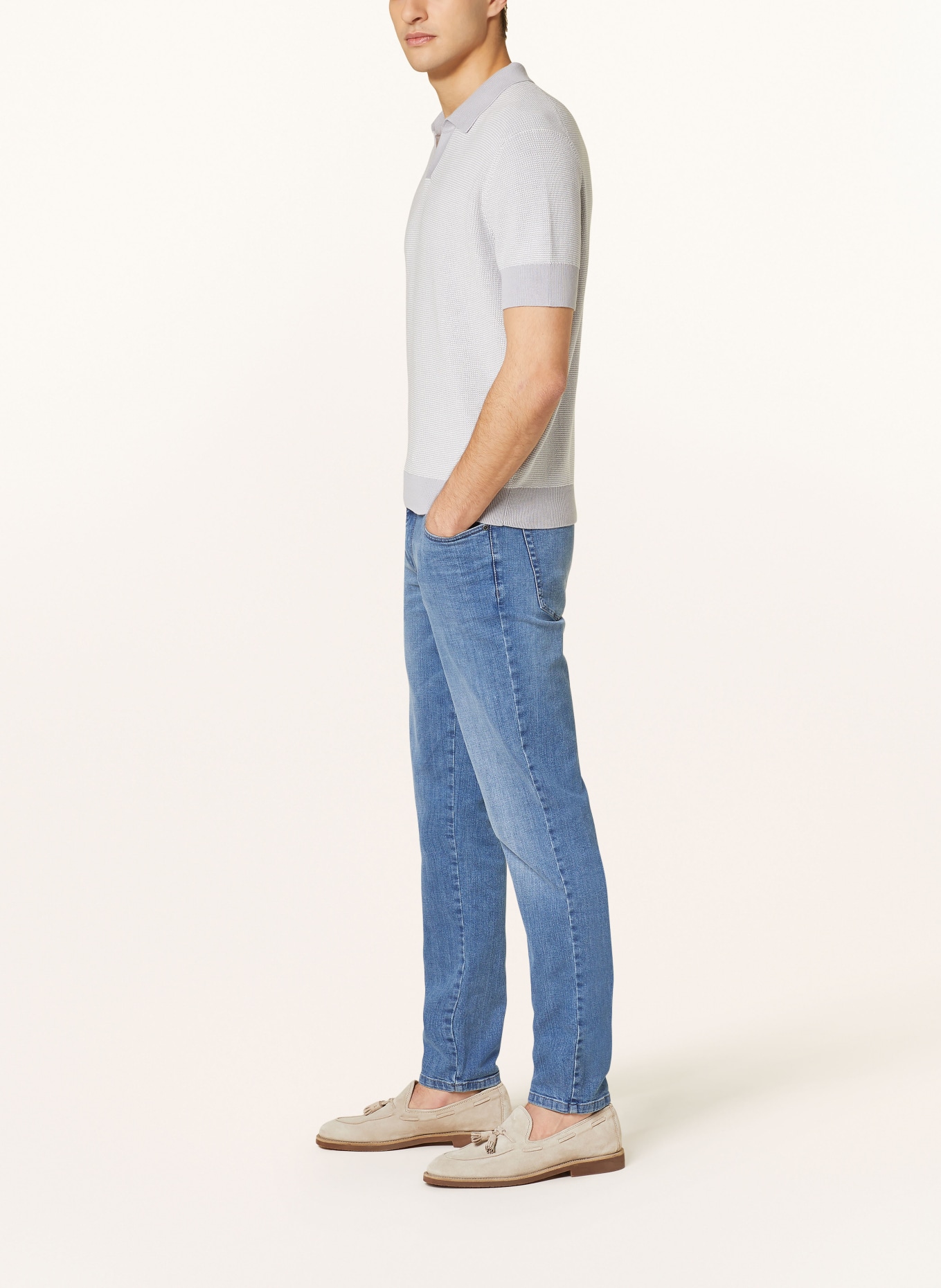 STROKESMAN'S Jeans Slim Fit: 4803 mid blue