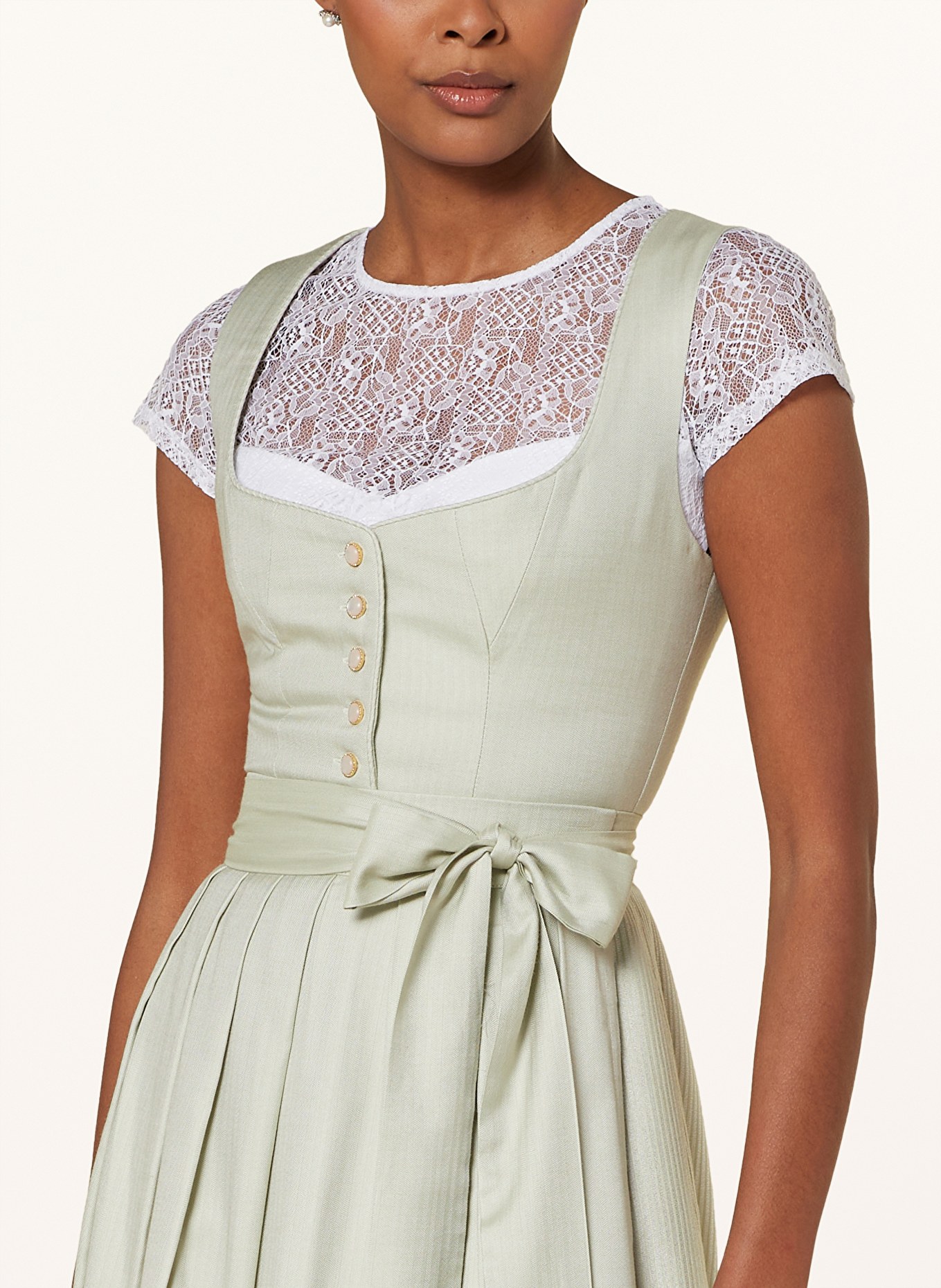 Hammerschmid Dirndl blouse DORLE in lace, Color: WHITE (Image 3)