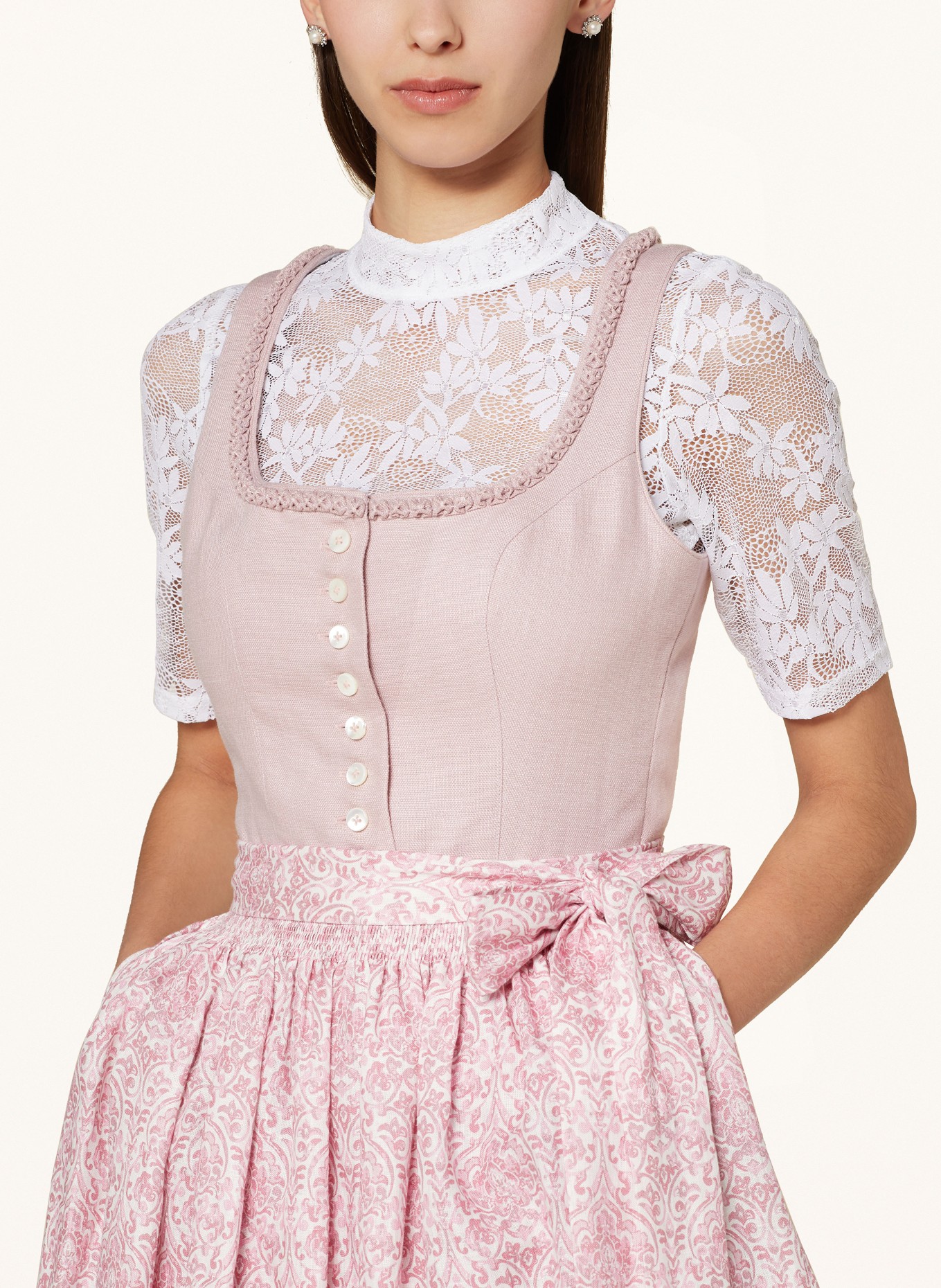 Hammerschmid Dirndl blouse BABSI, Color: WHITE (Image 3)