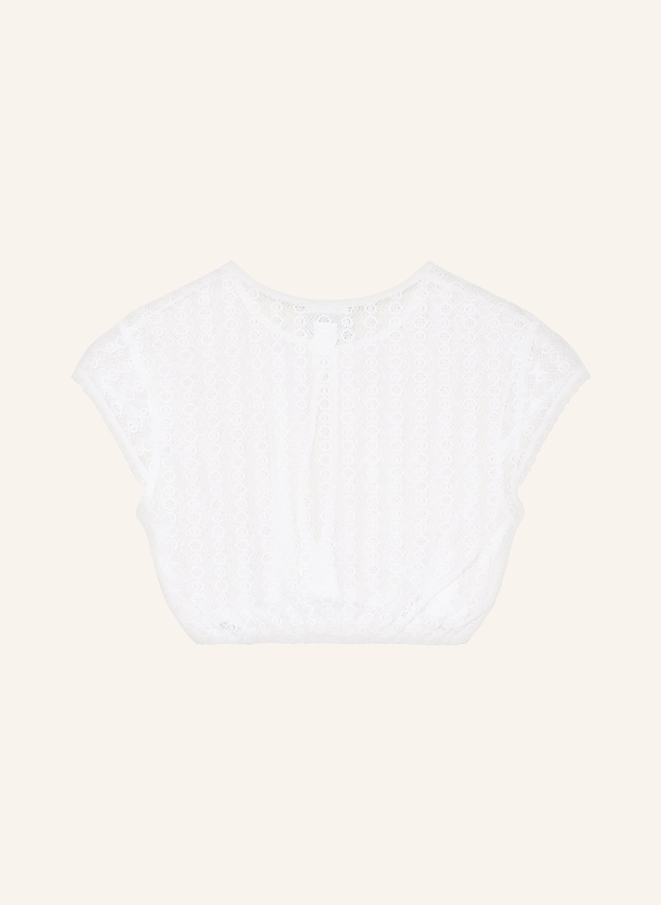 Hammerschmid Dirndl blouse DUNJA made of lace, Color: WHITE (Image 2)