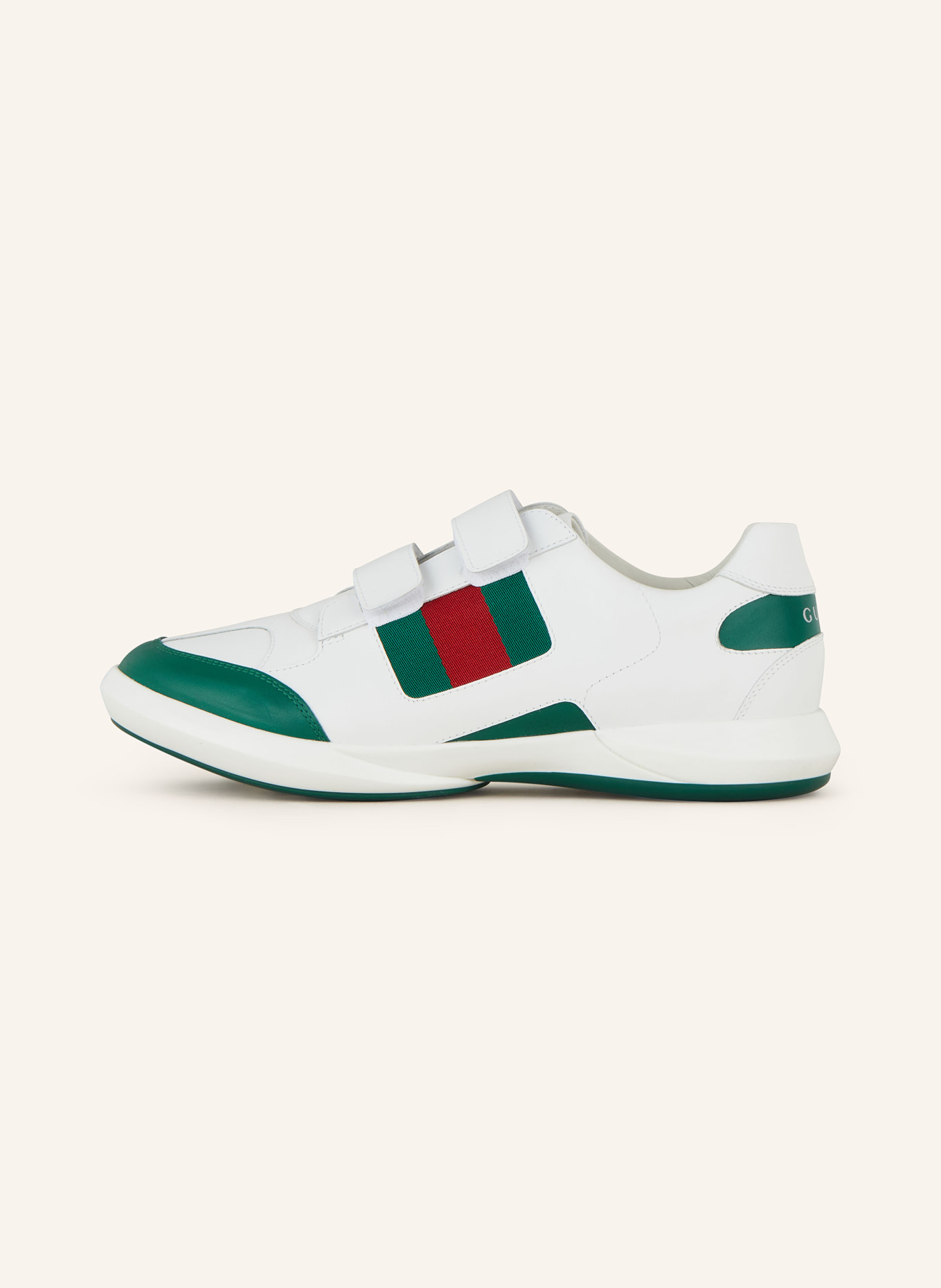 GUCCI Sneaker APOLLO, Farbe: WEISS/ DUNKELGRÜN/ DUNKELROT (Bild 4)
