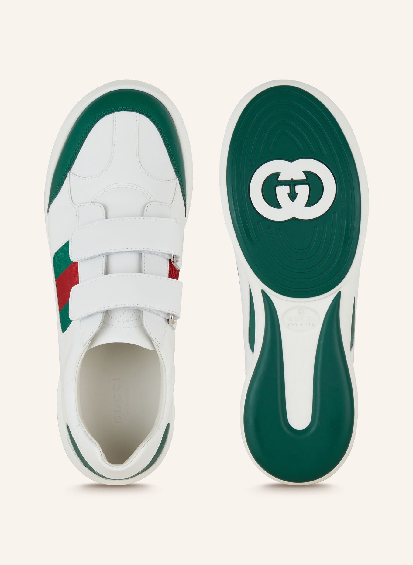GUCCI Sneaker APOLLO, Farbe: WEISS/ DUNKELGRÜN/ DUNKELROT (Bild 5)