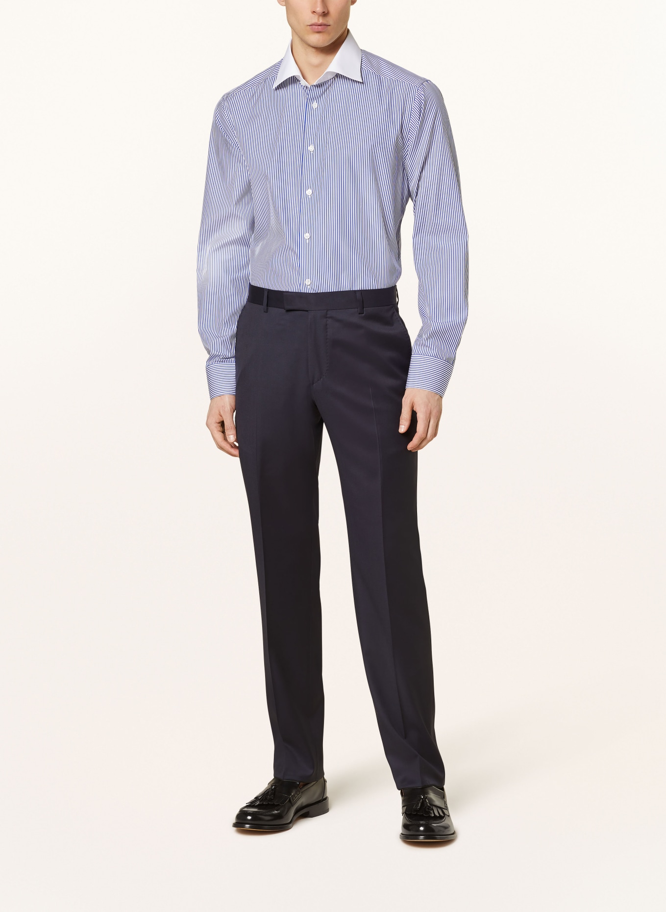 ETON Shirt slim fit, Color: DARK BLUE/ WHITE (Image 2)