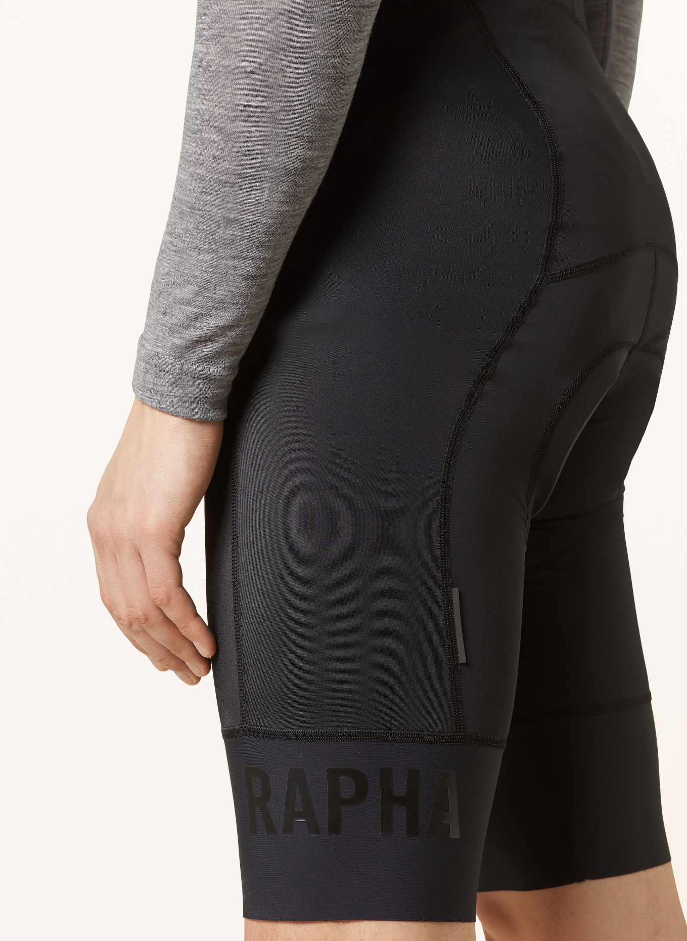 Rapha Cycling shorts PRO TEAM with straps and padded insert, Color: BLACK (Image 5)