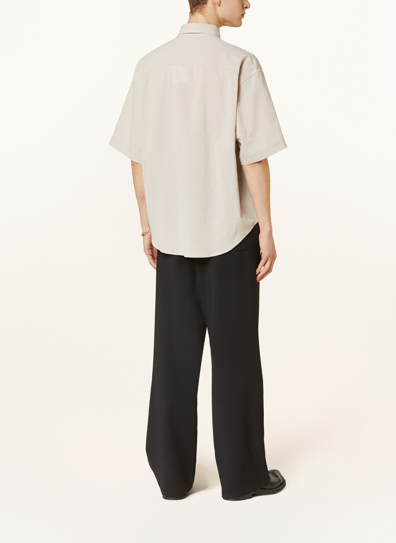 AMI PARIS Koszula z krótkim rękawem comfort fit, Kolor: JASNOBRĄZOWY (Obrazek 3)