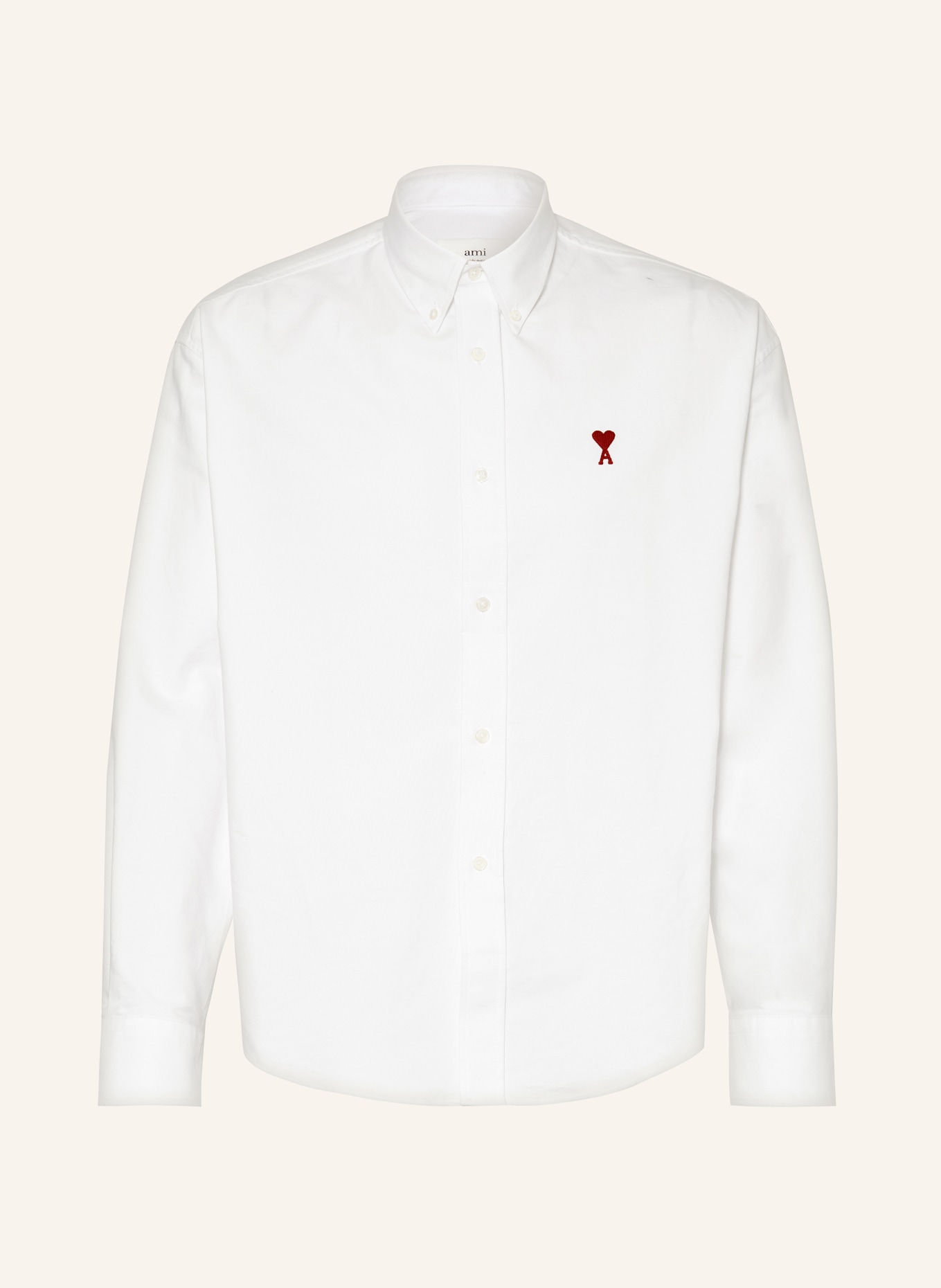 AMI PARIS Oxford shirt classic fit, Color: WHITE (Image 1)