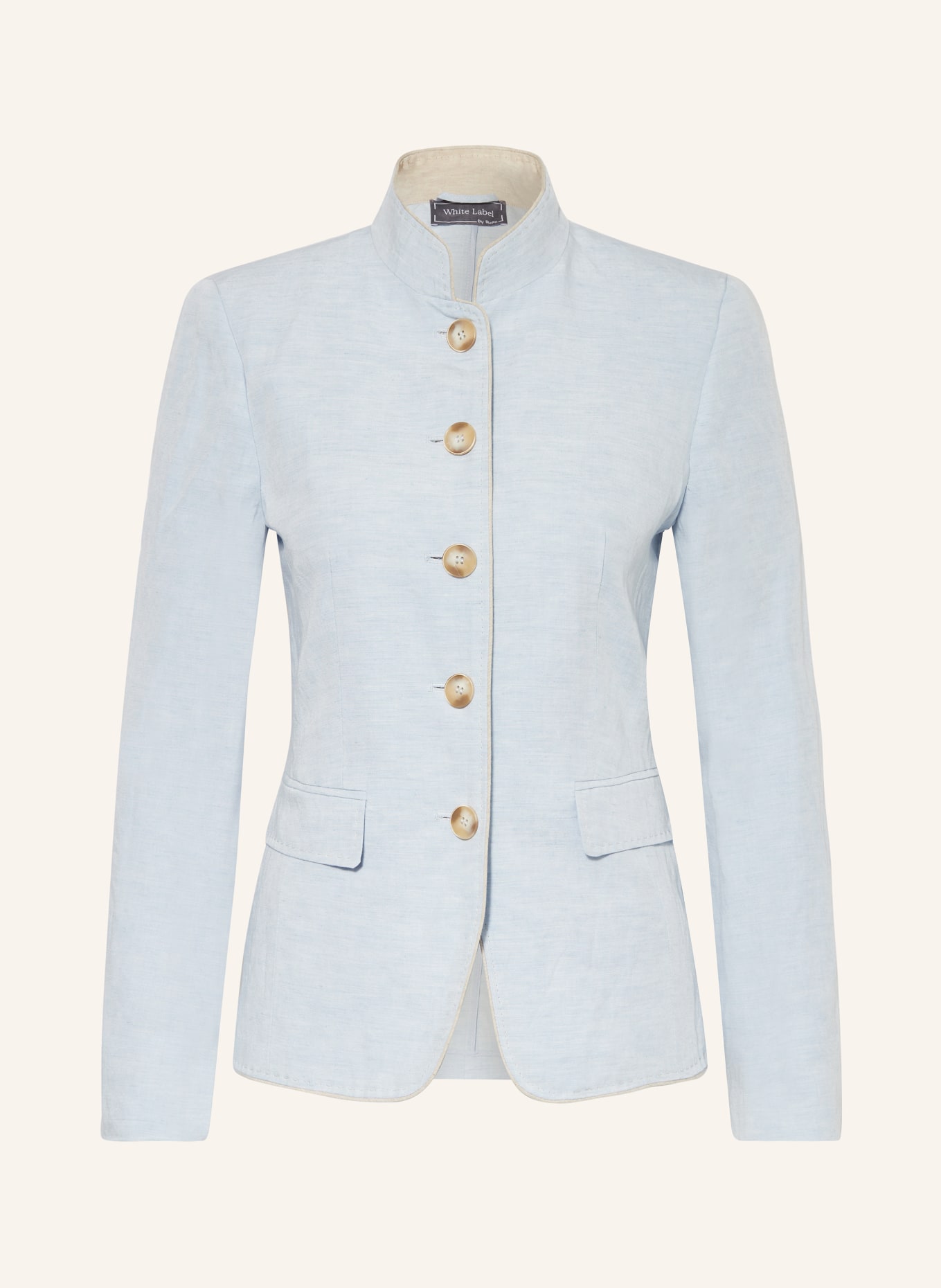 White Label Alpine jacket with linen, Color: LIGHT BLUE (Image 1)