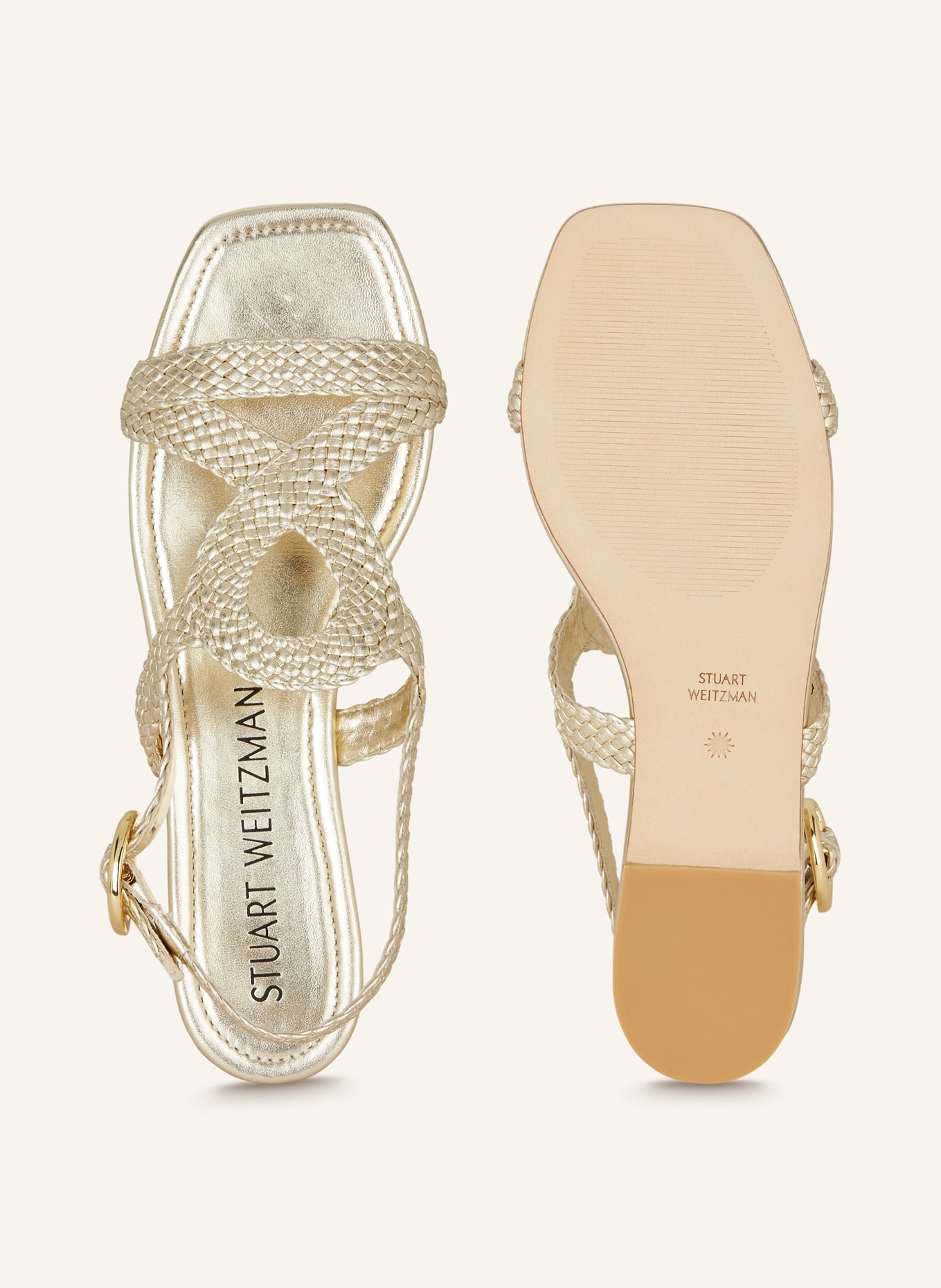 STUART WEITZMAN Sandals WOVETTE, Color: GOLD (Image 5)