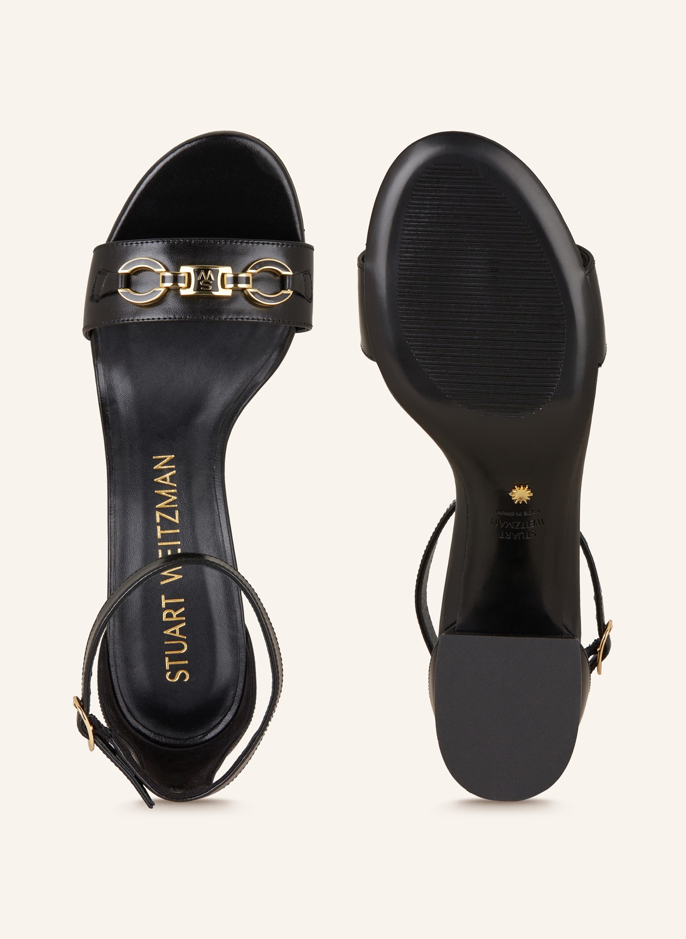 STUART WEITZMAN Sandals, Color: BLACK (Image 5)
