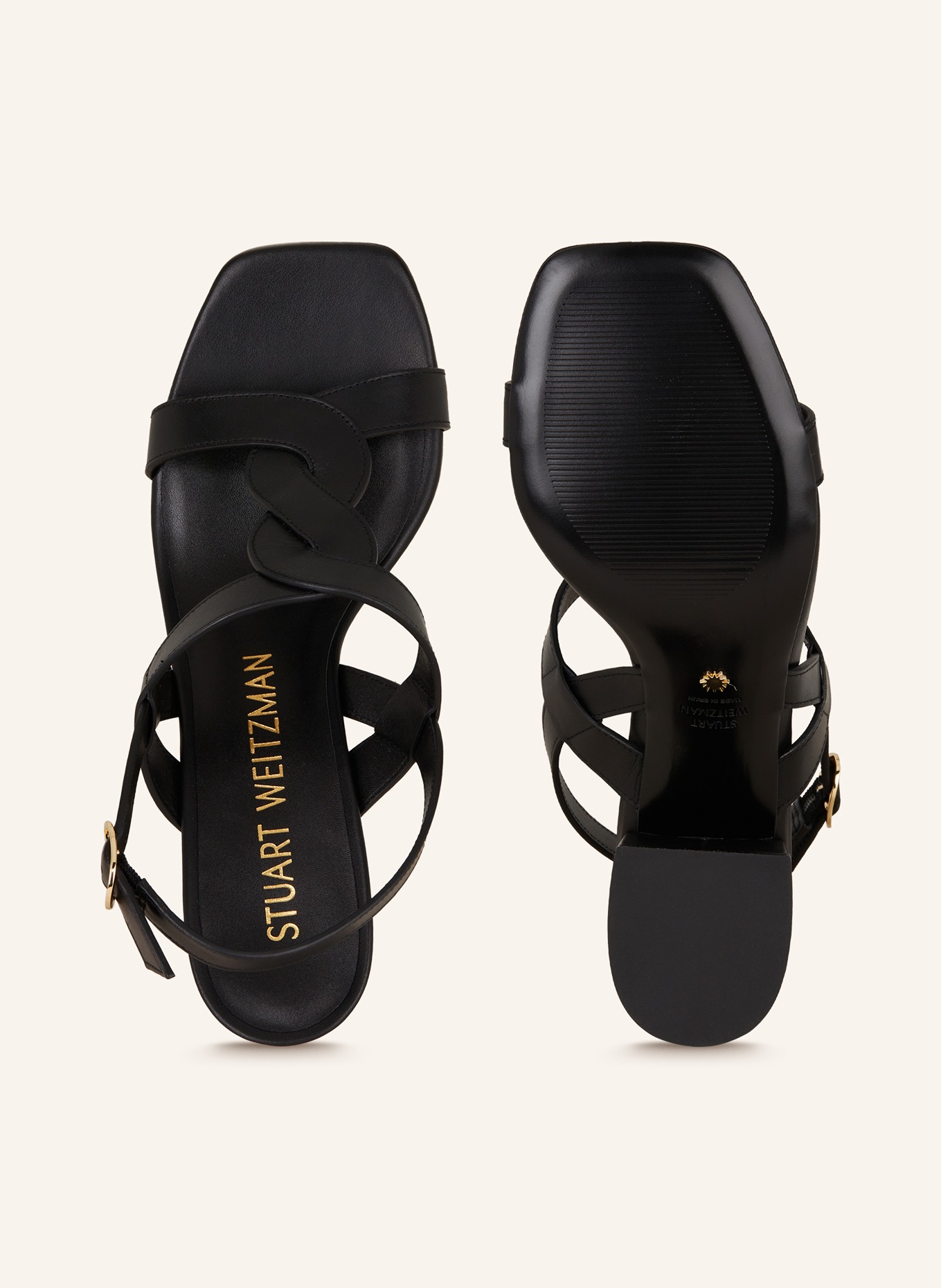 STUART WEITZMAN Sandals IBIZA 75, Color: BLACK (Image 5)