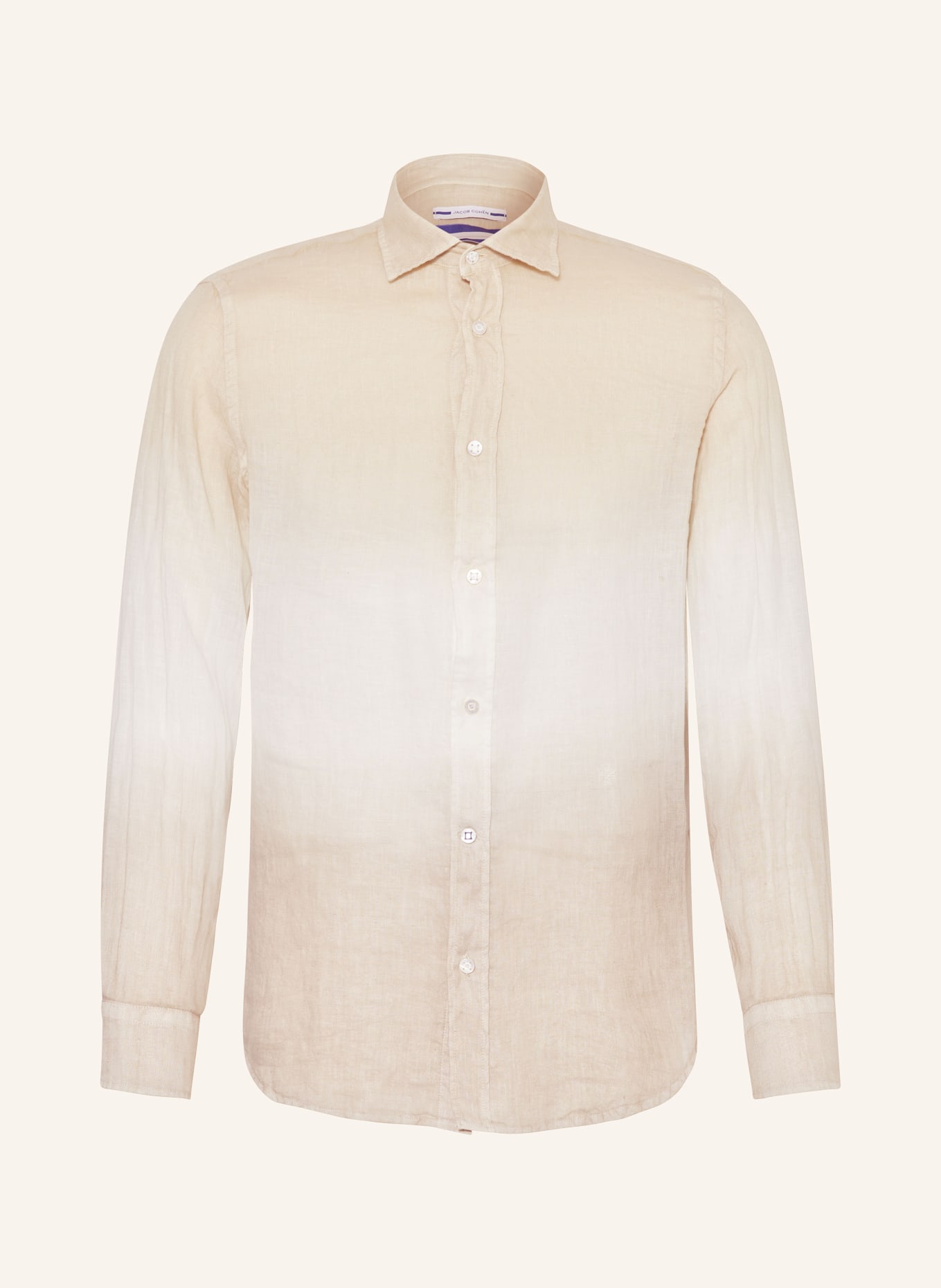 JACOB COHEN Linen shirt slim fit, Color: CREAM/ BEIGE/ LIGHT GRAY (Image 1)