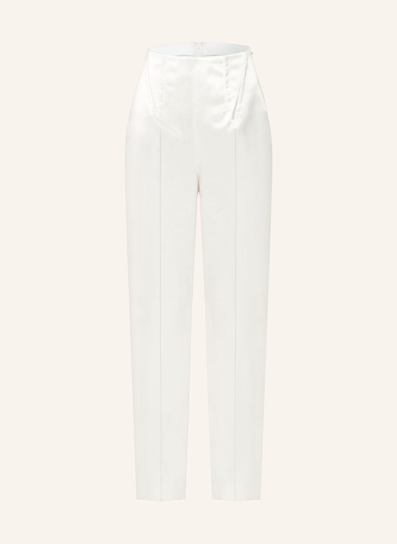 SPORTMAX Satin trousers NETTO, Color: WHITE (Image 1)