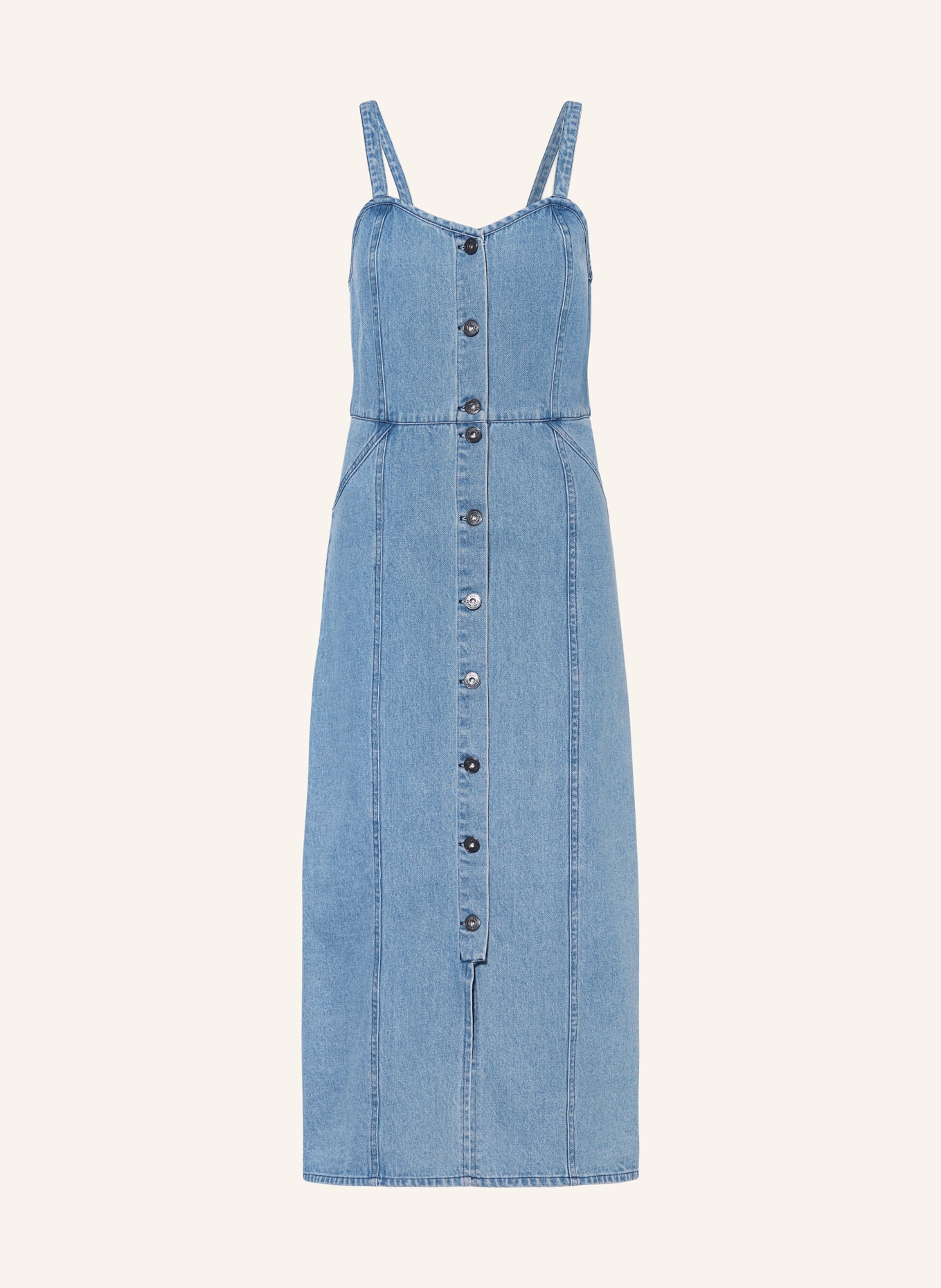 ICHI Džínové šaty IHCONCOR, Barva: 200339 Medium blue (Obrázek 1)