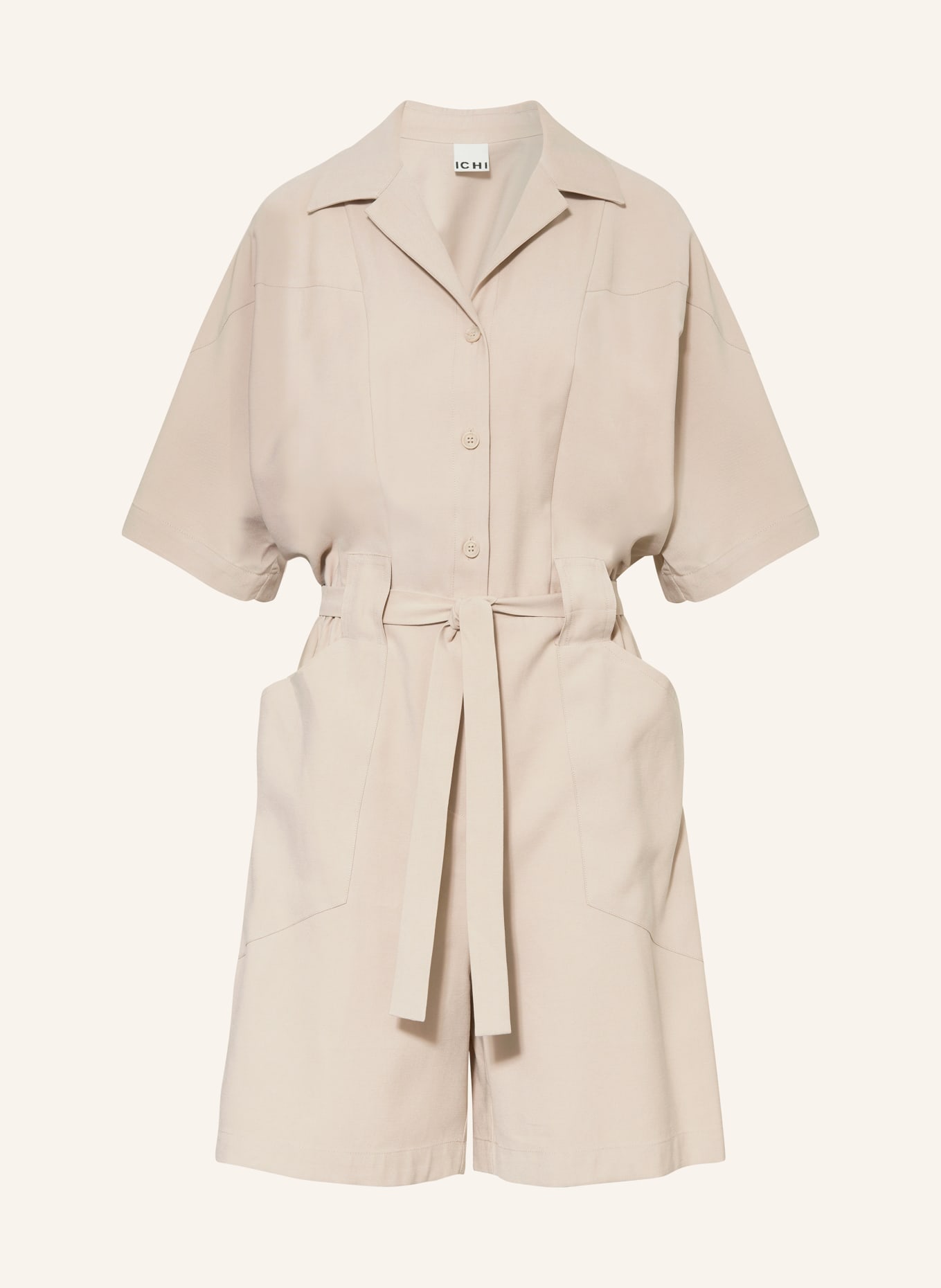 ICHI Jumpsuit IHRIVALY, Color: BEIGE (Image 1)