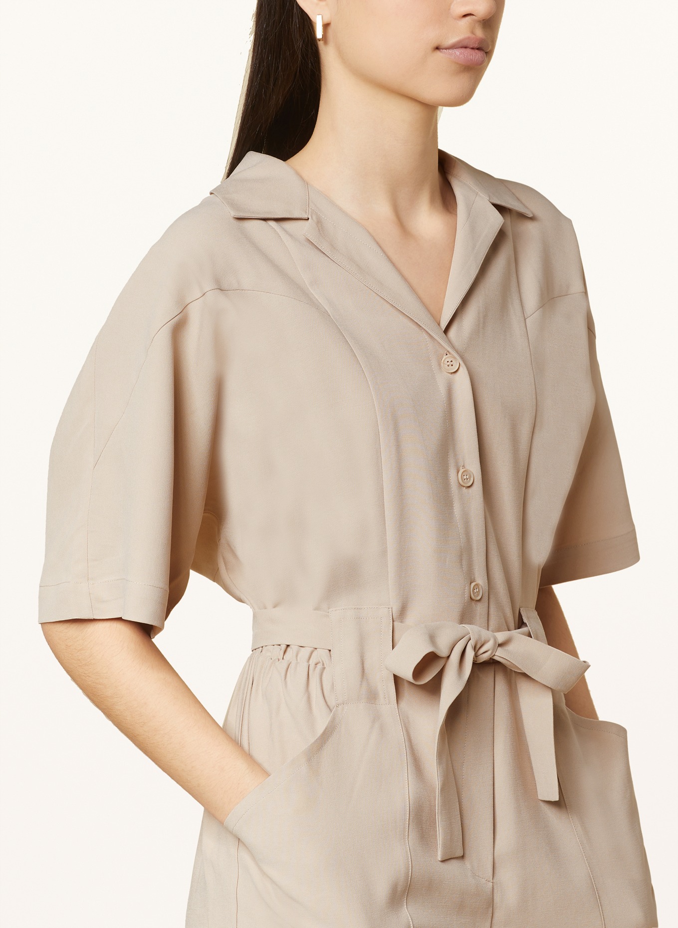 ICHI Jumpsuit IHRIVALY, Color: BEIGE (Image 4)