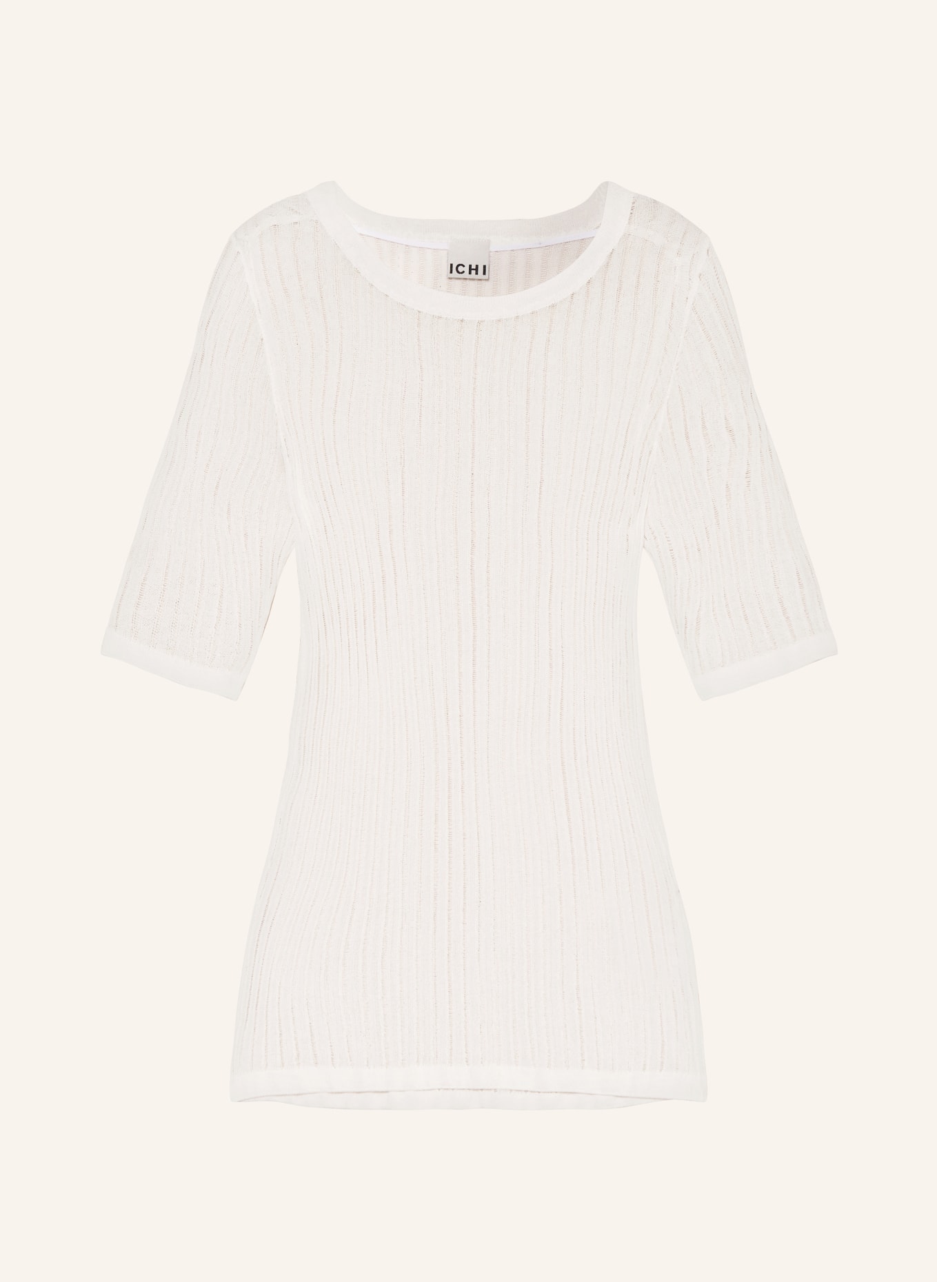 ICHI Knit shirt IHCALLIES, Color: WHITE (Image 1)