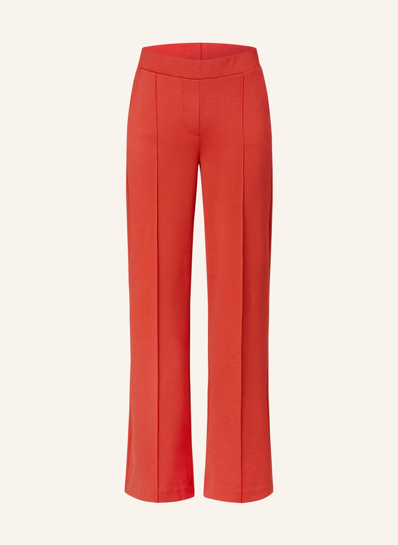 Smith & Soul Wide leg trousers made of jersey, Color: RED (Image 1)