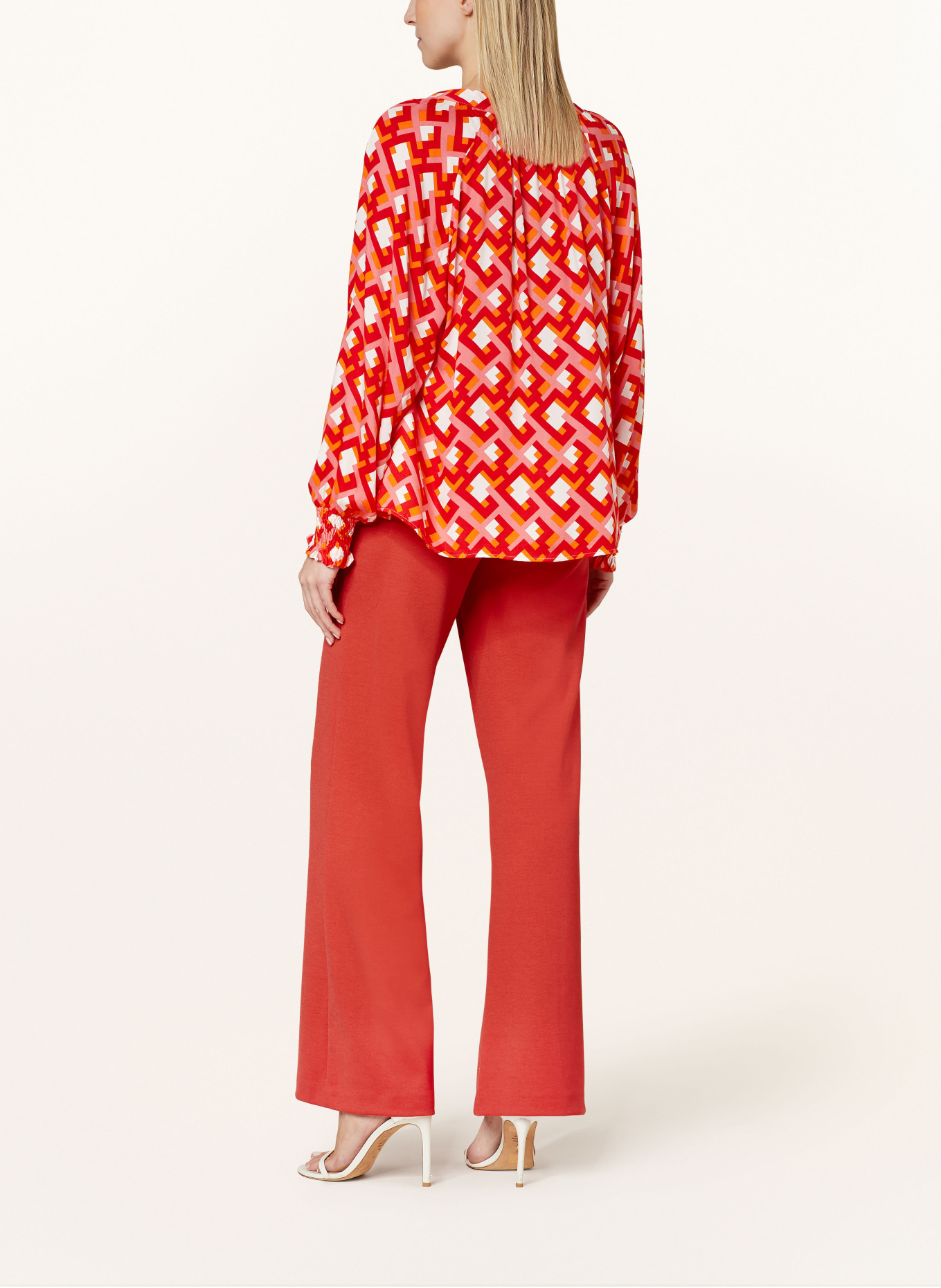 Smith & Soul Wide leg trousers made of jersey, Color: RED (Image 3)