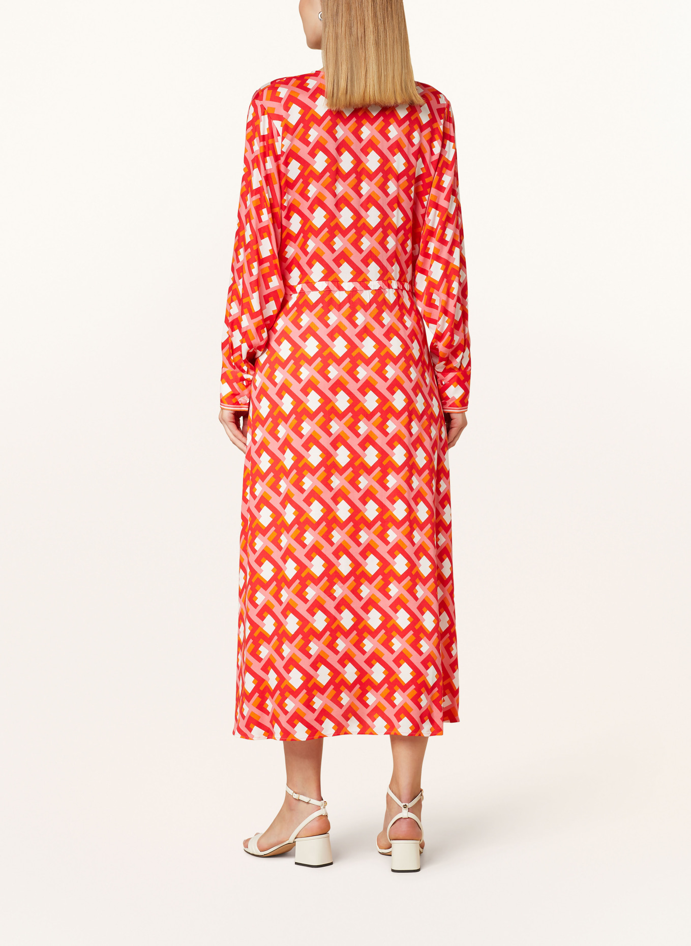 Smith & Soul Dress in wrap look, Color: RED/ ORANGE/ LIGHT RED (Image 3)