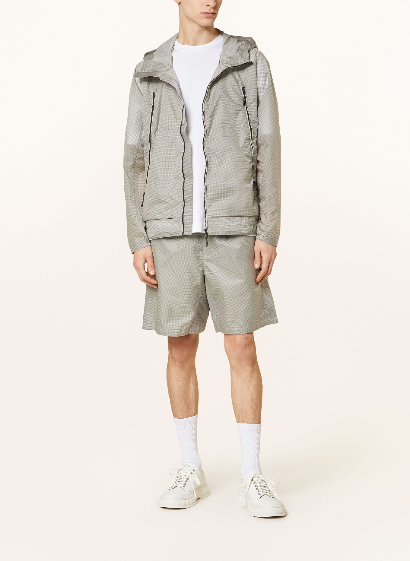 NORSE PROJECTS Wind breaker PASMO, Color: LIGHT GRAY/ GRAY (Image 2)