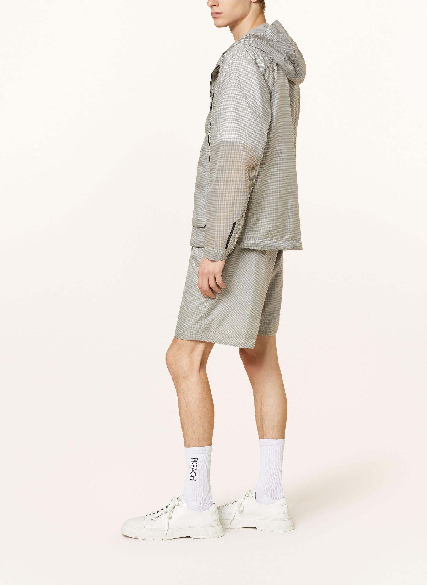 NORSE PROJECTS Wind breaker PASMO, Color: LIGHT GRAY/ GRAY (Image 4)
