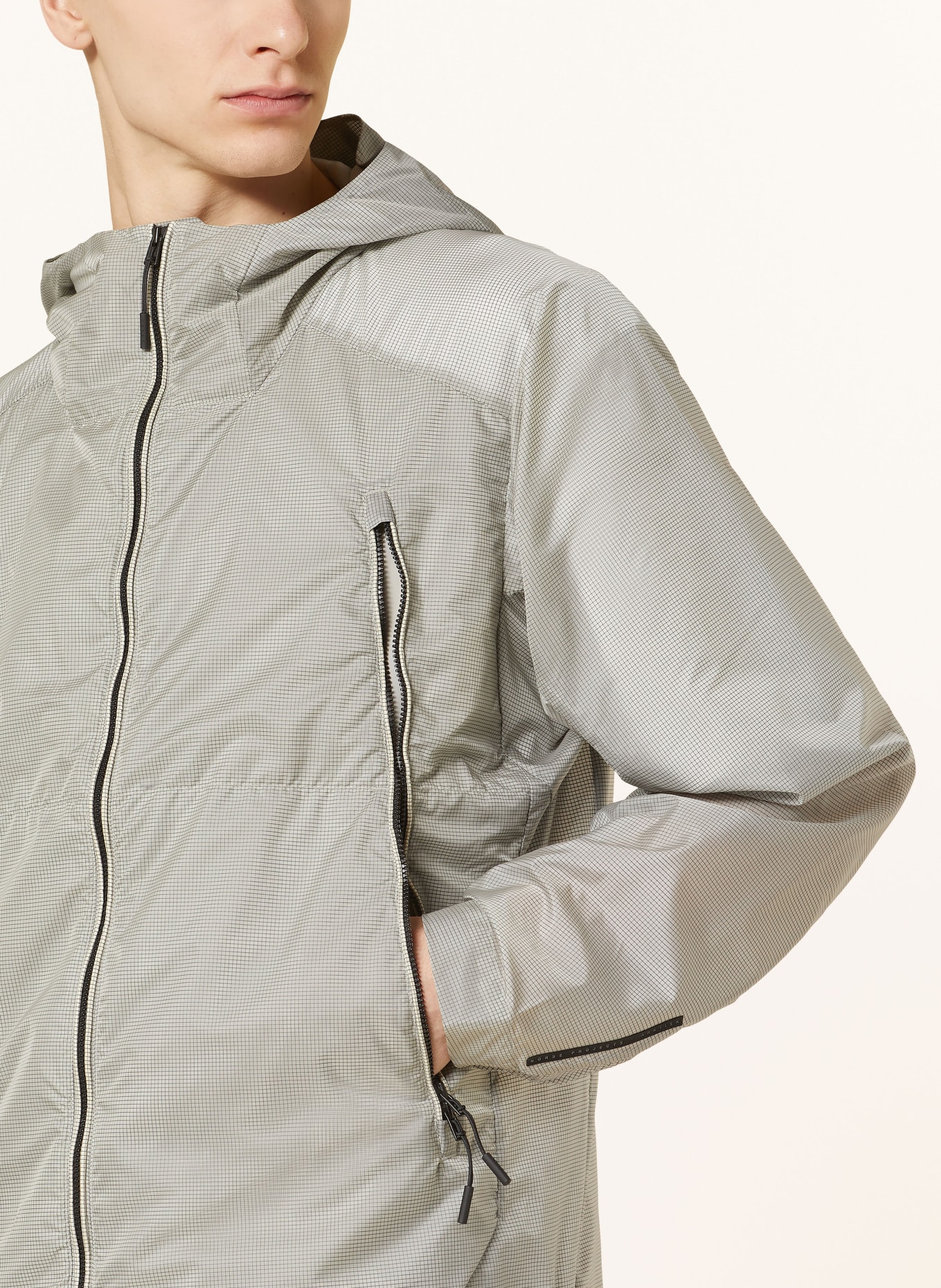 NORSE PROJECTS Wind breaker PASMO, Color: LIGHT GRAY/ GRAY (Image 5)